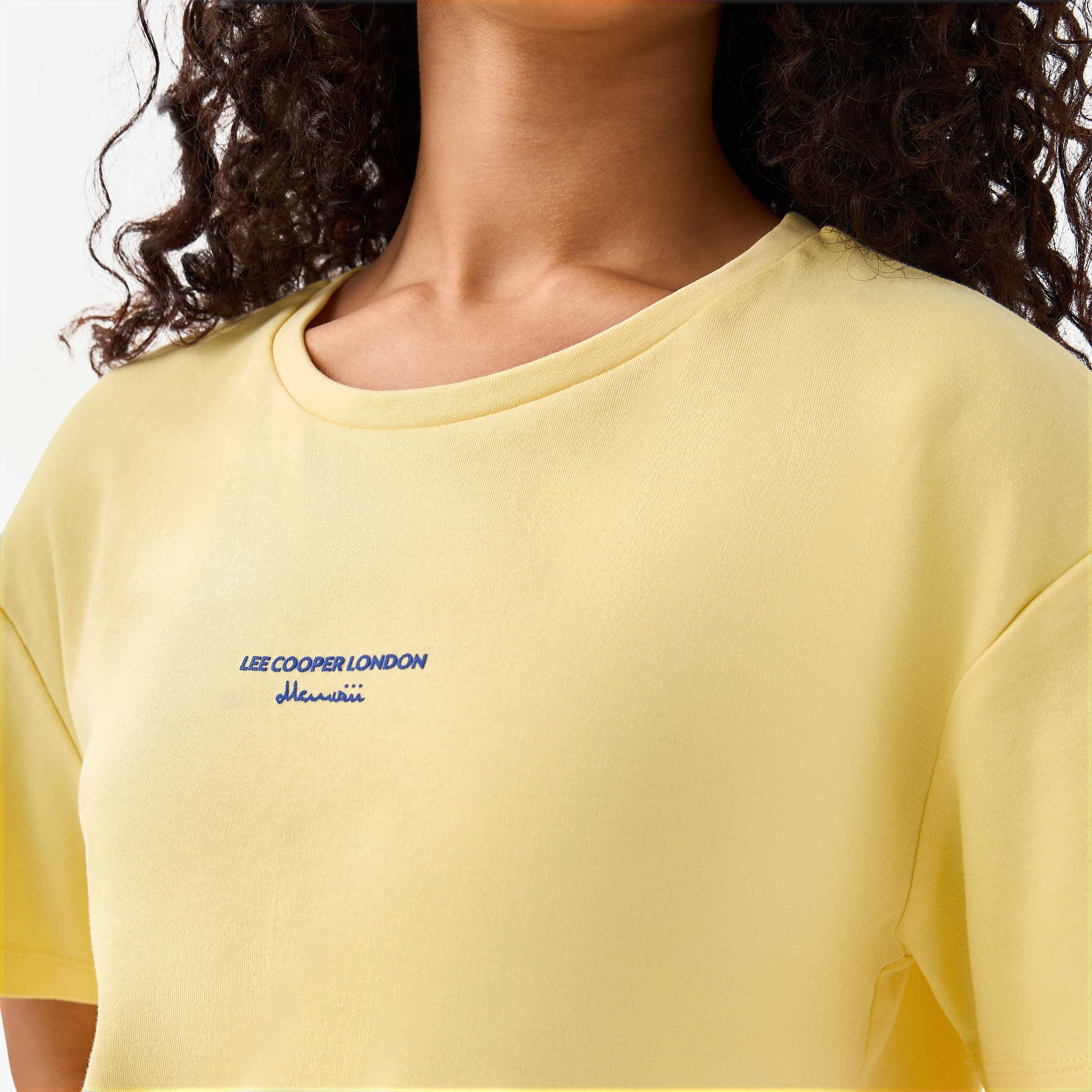 تيشيرت قطن بطبعات شعار من لي كوبر-women-clothing-tshirts-image-4