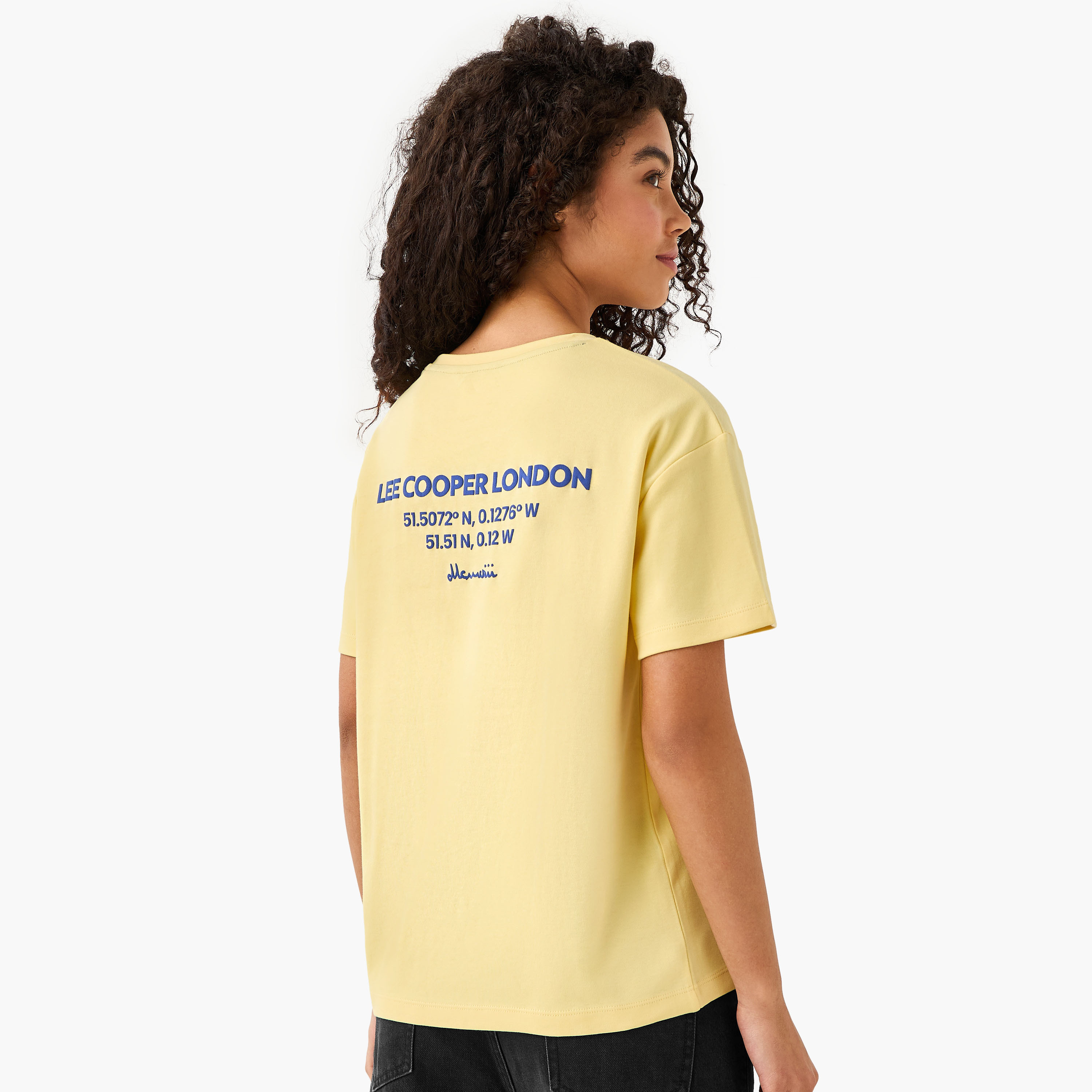 تيشيرت قطن بطبعات شعار من لي كوبر-women-clothing-tshirts-image-5