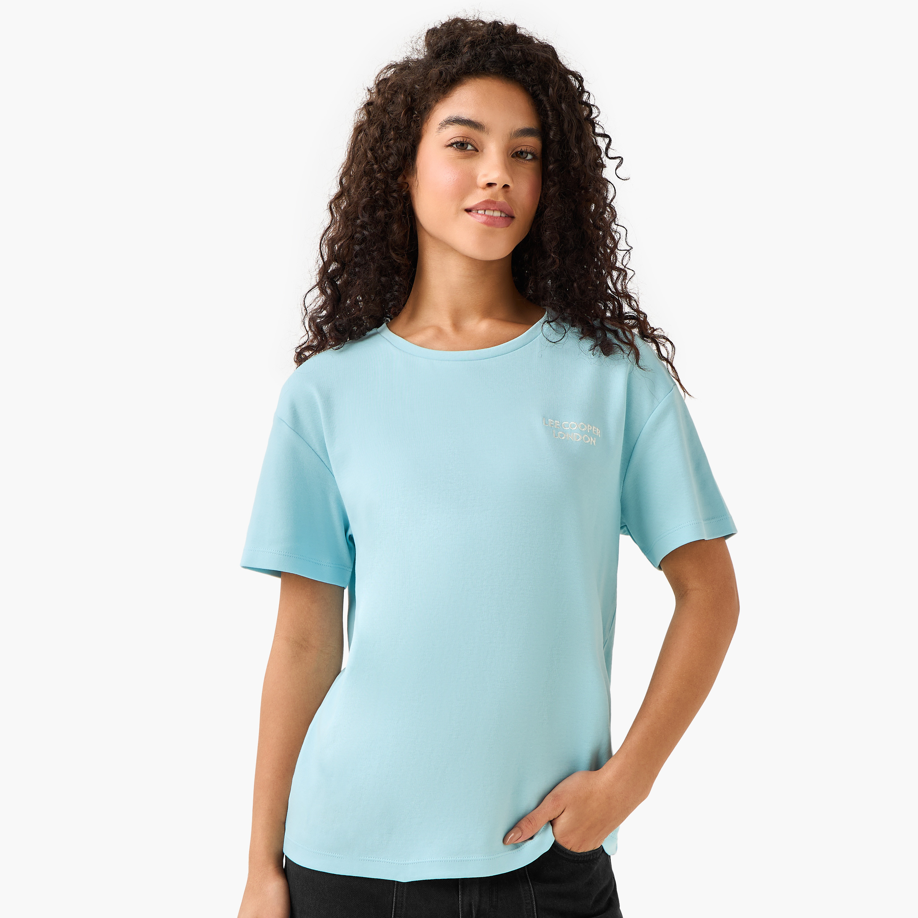 Lee Cooper Cotton T-shirt with Logo Print-PROMO_SP_OM_2FOR6_130625-image-2