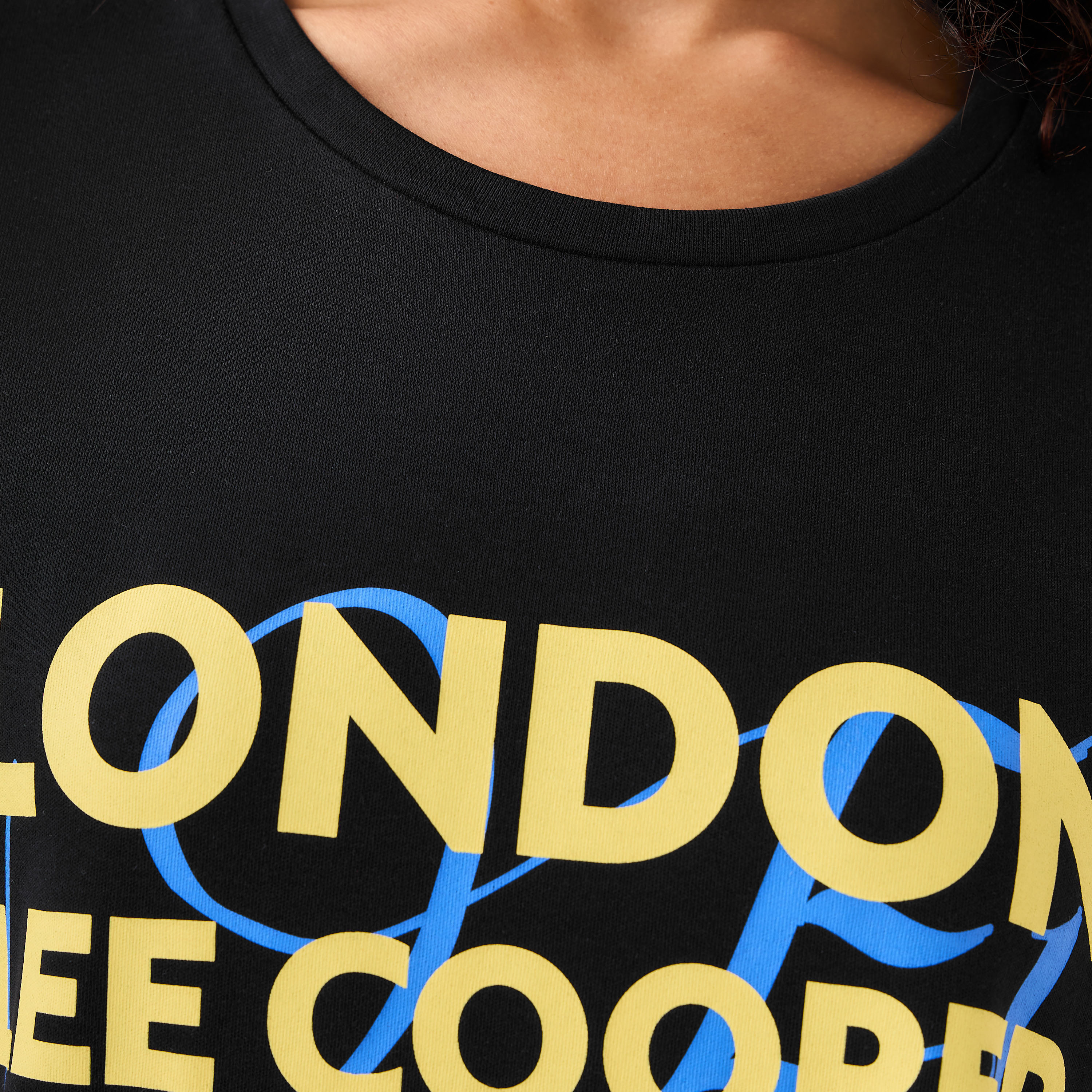 Lee Cooper Cotton T-shirt with Logo Print-women-clothing-tshirts-image-4