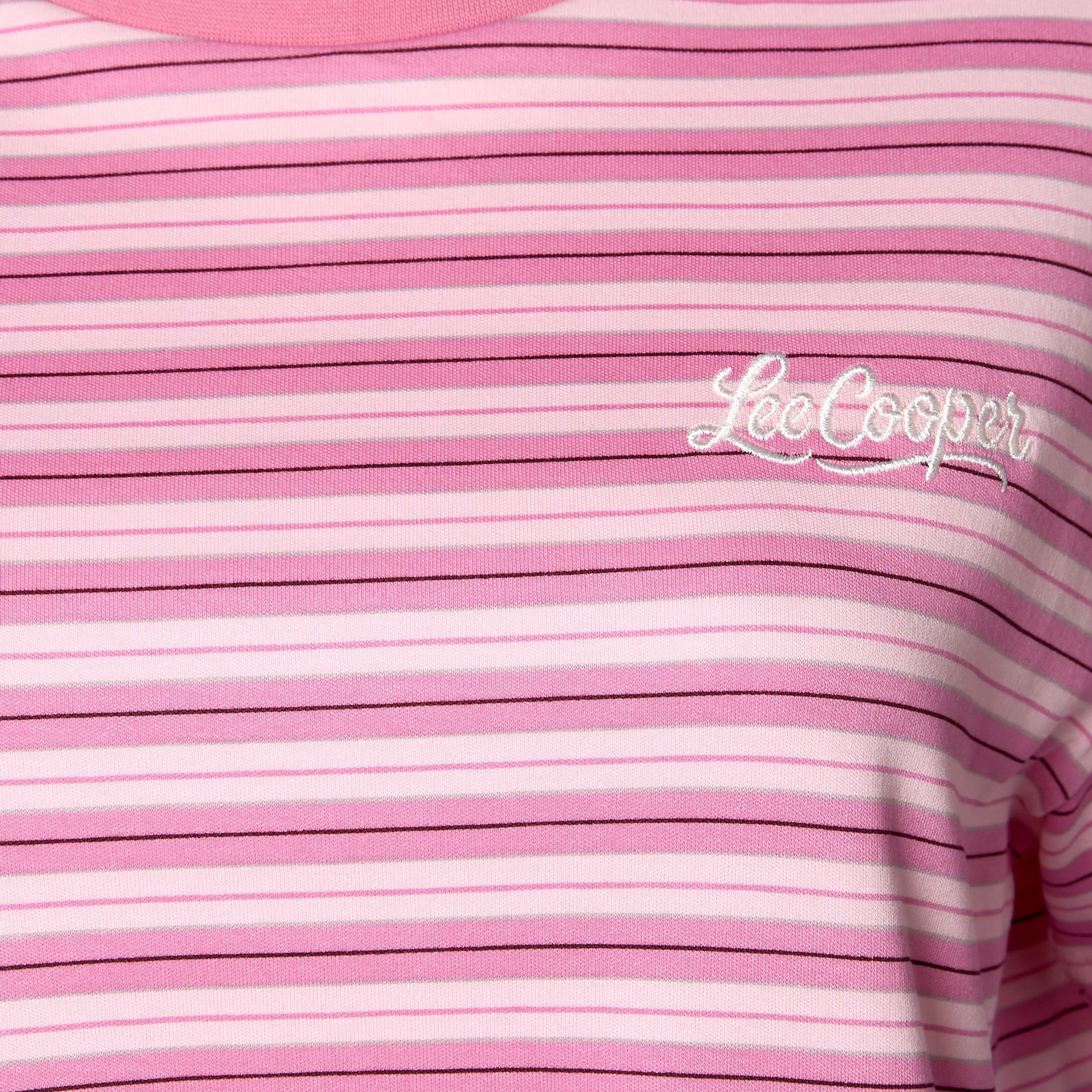 Lee Cooper Cotton T-shirt with Logo Print-women-clothing-tshirts-image-3