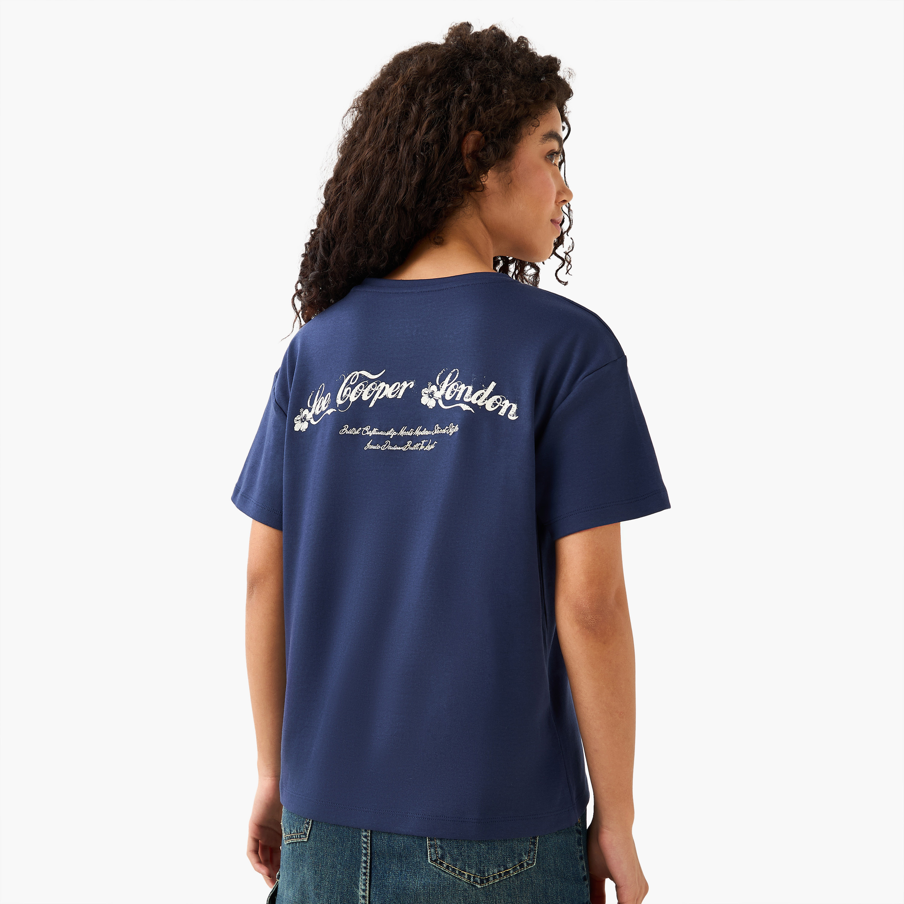 Lee Cooper Cotton T-shirt with Print-women-clothing-tshirts-image-4