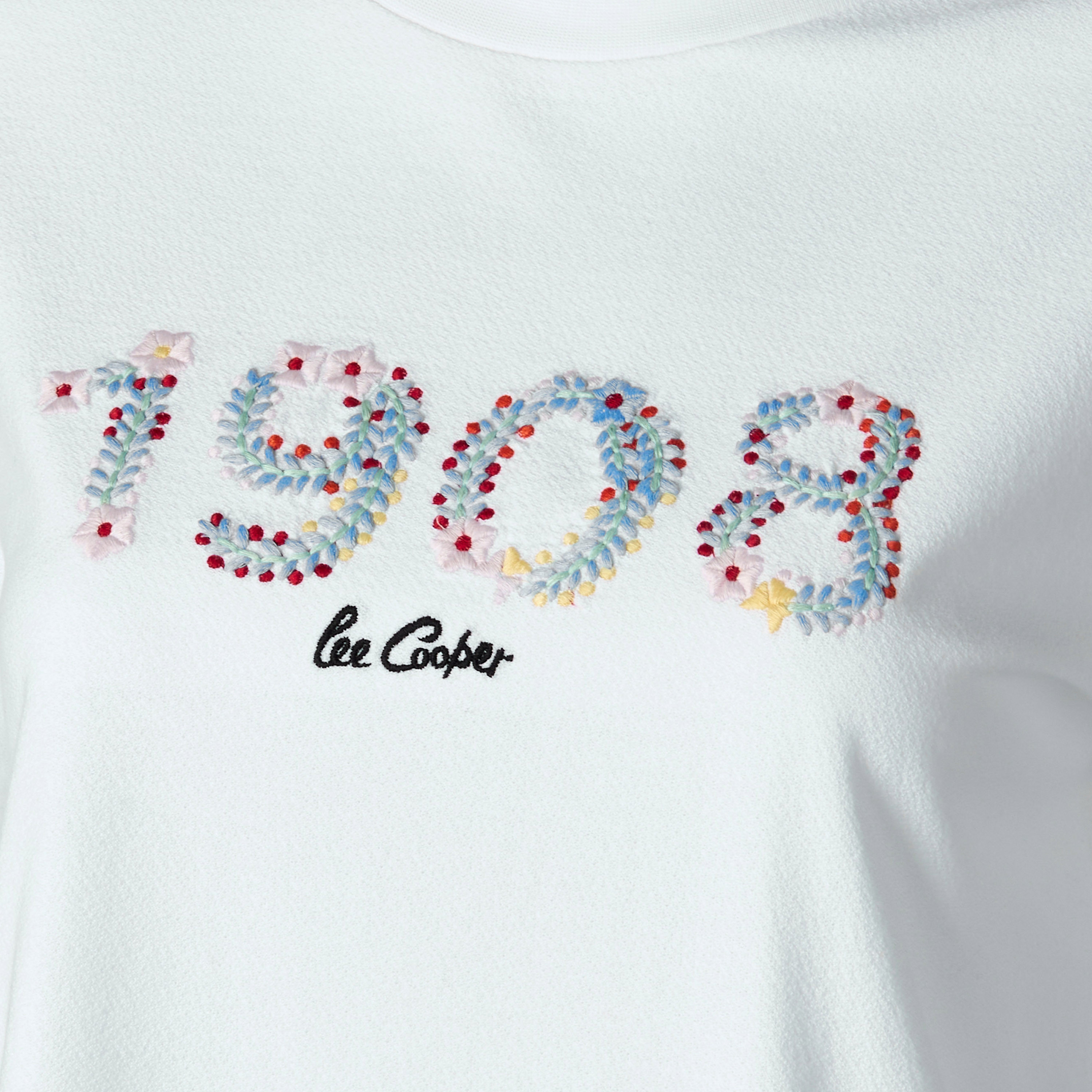 Lee Cooper Cotton T-shirt with Embroidery-women-clothing-tshirts-image-2