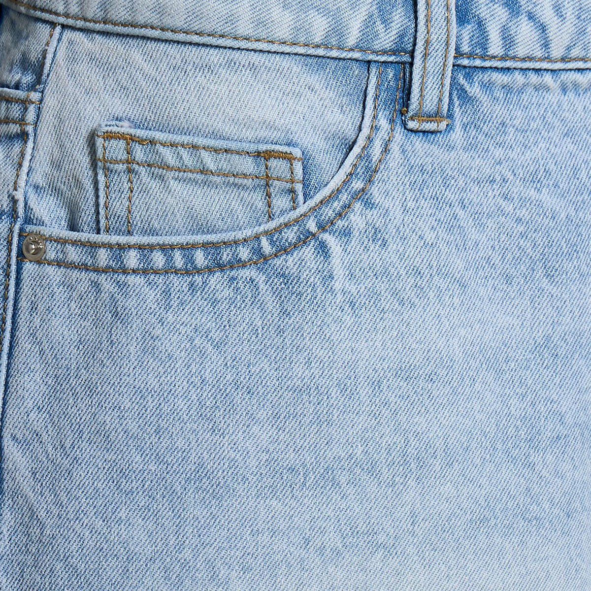 High-Rise Denim Shorts Rolled-Up Hem-women-clothing-bottoms-shorts-image-2