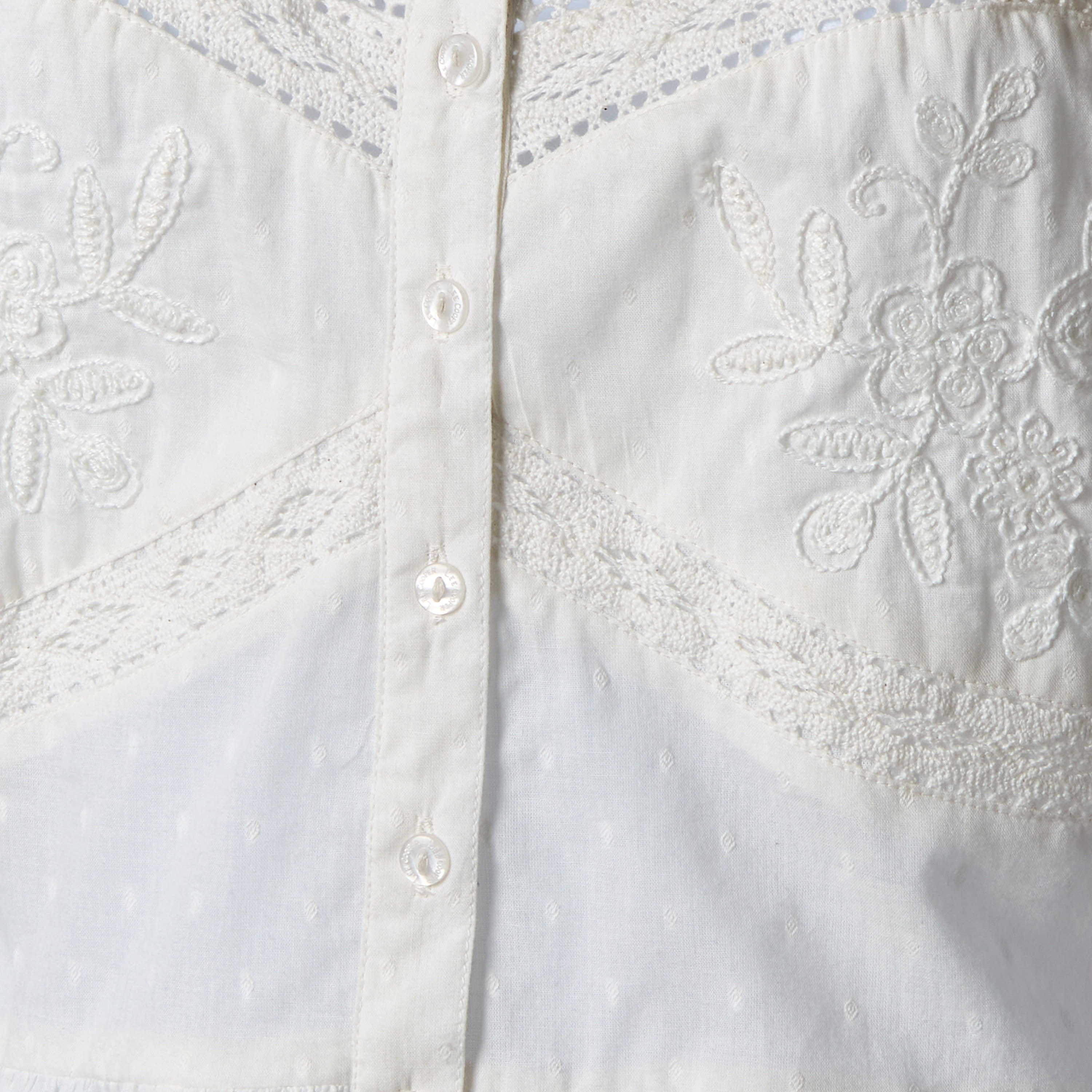 Lee Cooper Cotton Peplum Top with Embroidered Detail-women-clothing-shirtsandblouses-blouses-image-2