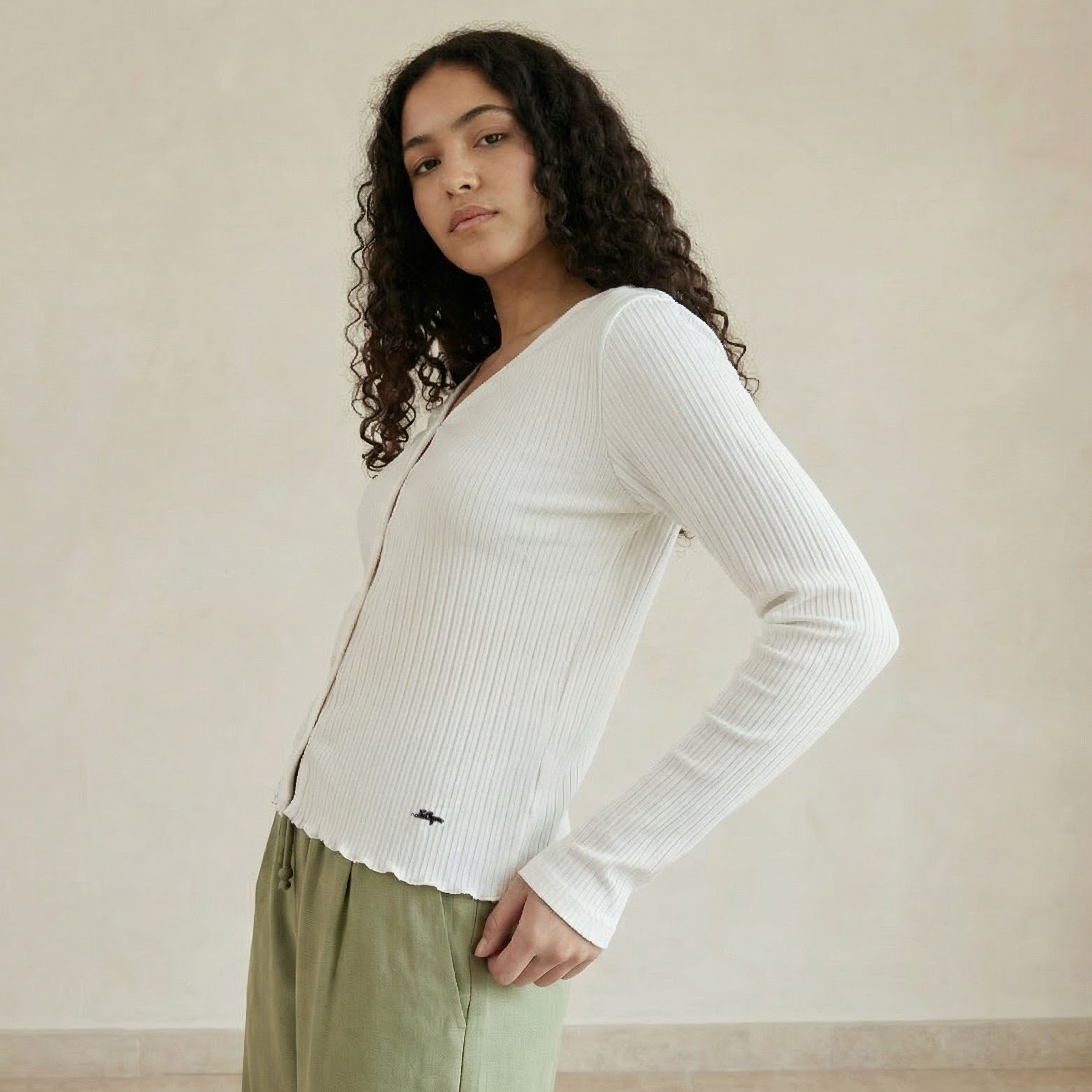 Lee Cooper Cotton Top with Button Front-women-clothing-tshirts-image-5