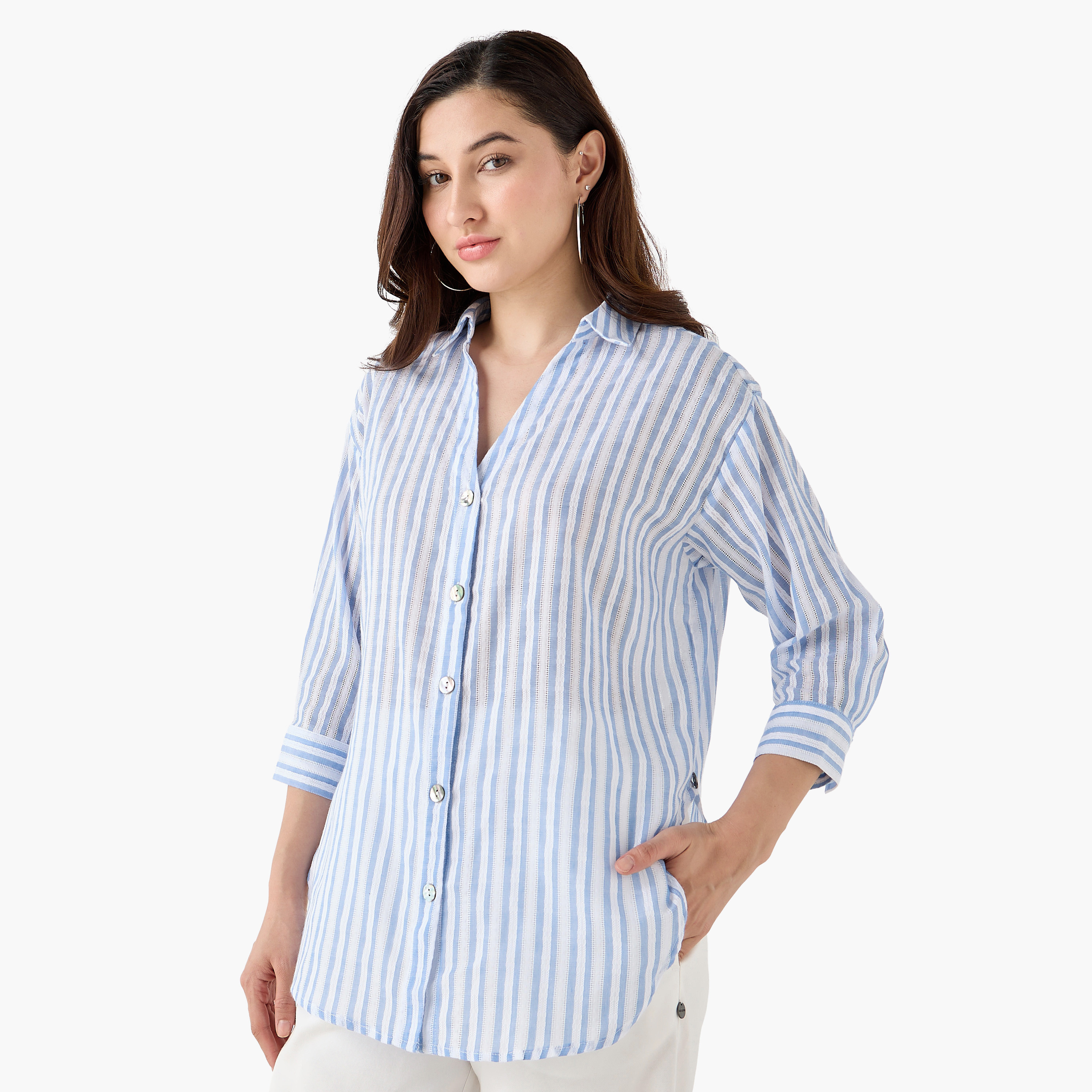 Lee Cooper Shirt with Stripes-women-clothing-shirtsandblouses-shirts-image-2