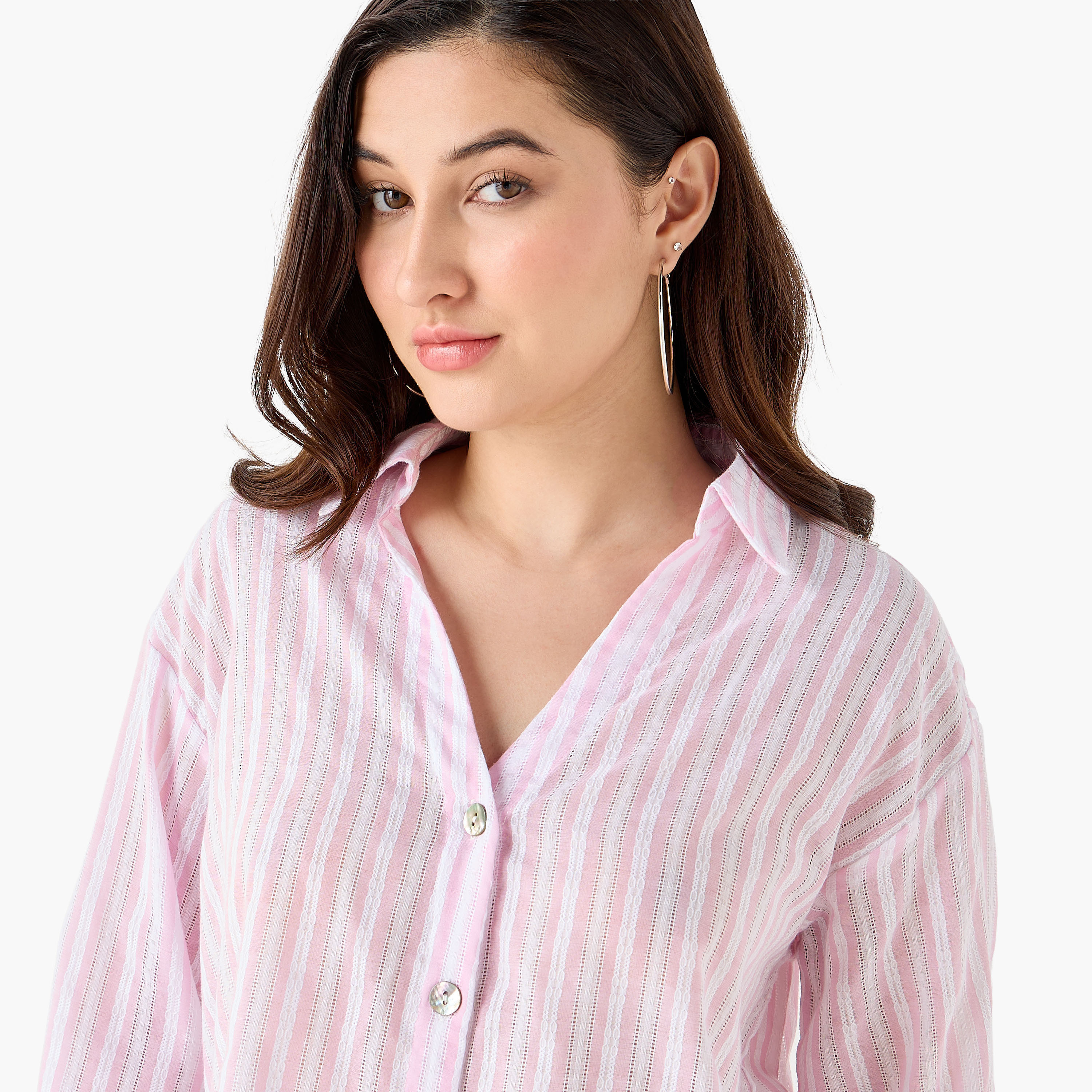 قميص مخطط من لي كوبر-women-clothing-shirtsandblouses-shirts-image-6