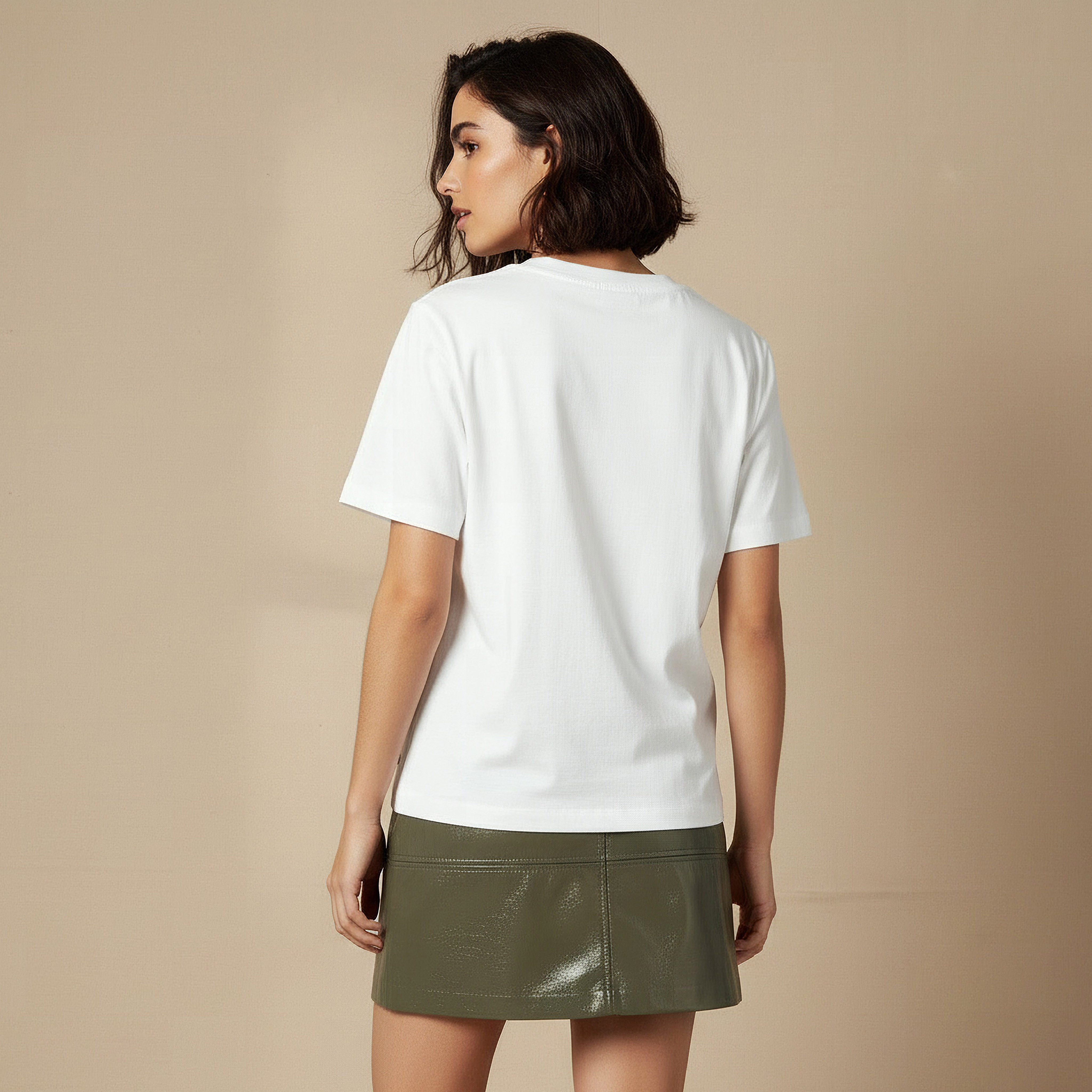 Lee Cooper Cotton T-shirt with Floral Slogan Embroidery-women-clothing-tshirts-image-4