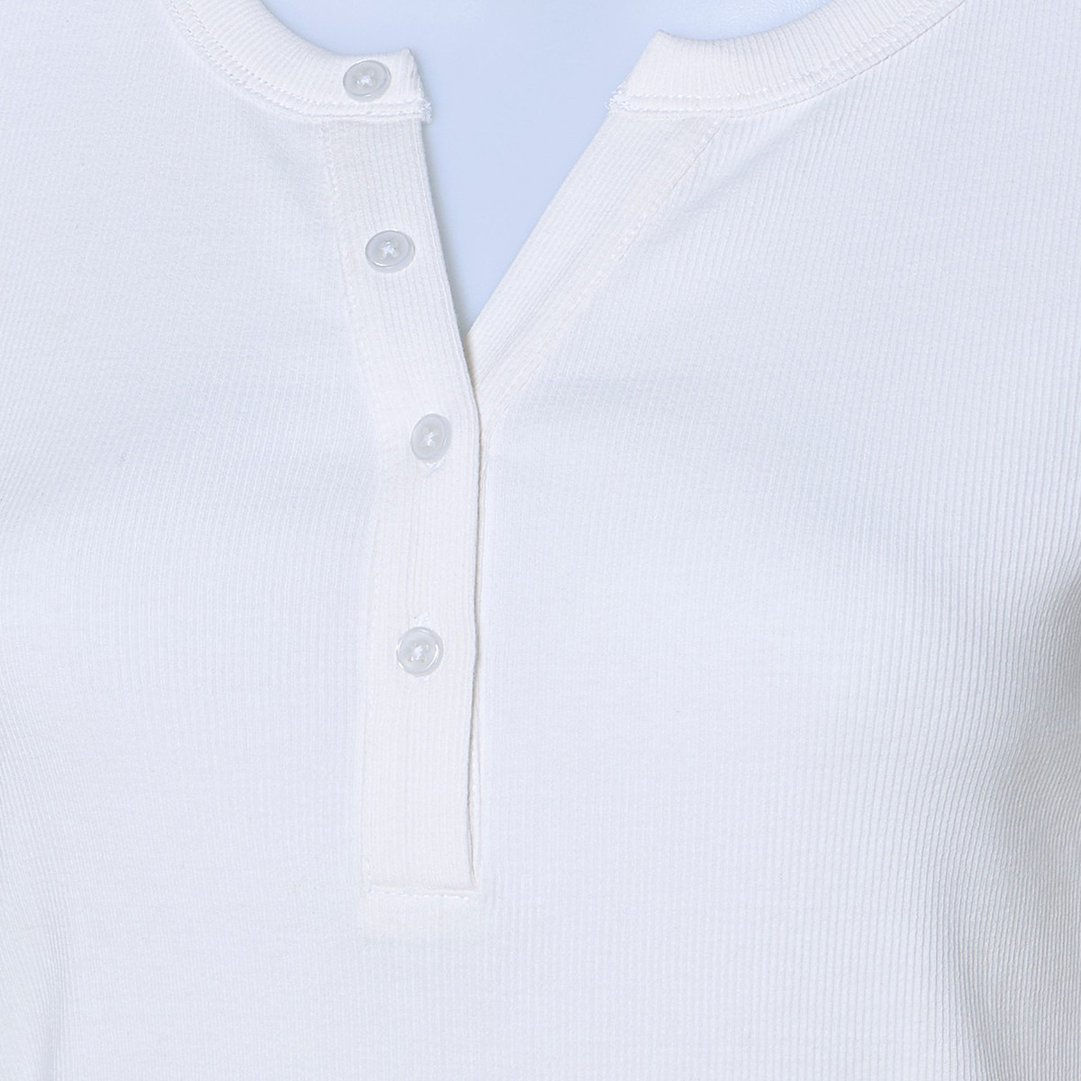 Lee Cooper Ribbed Top with Half Placket-women-clothing-tshirts-image-2