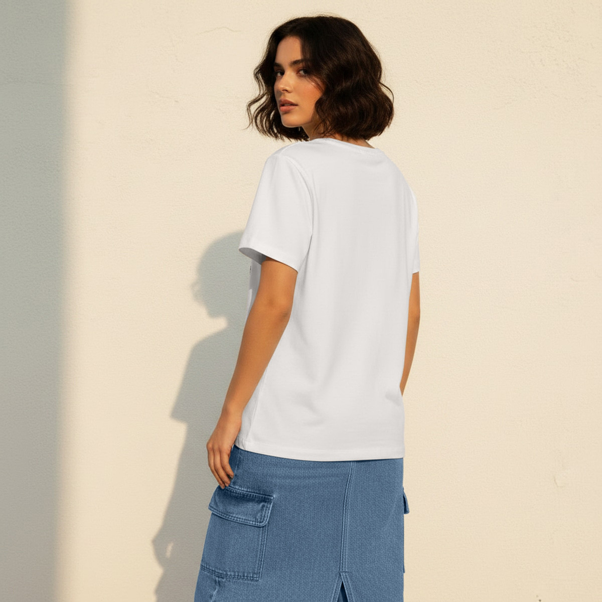 Lee Cooper Relaxed Fit Cotton T-shirt with Print-women-clothing-tshirts-image-4