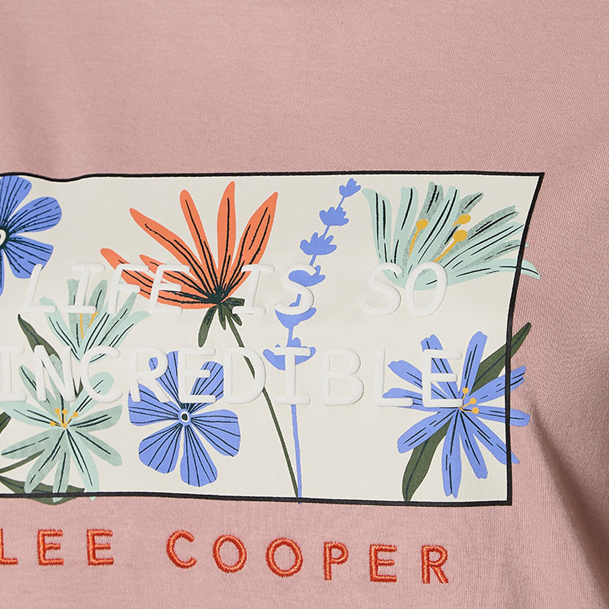 Lee Cooper Relaxed Fit Cotton T-shirt with Print-women-clothing-tshirts-image-2