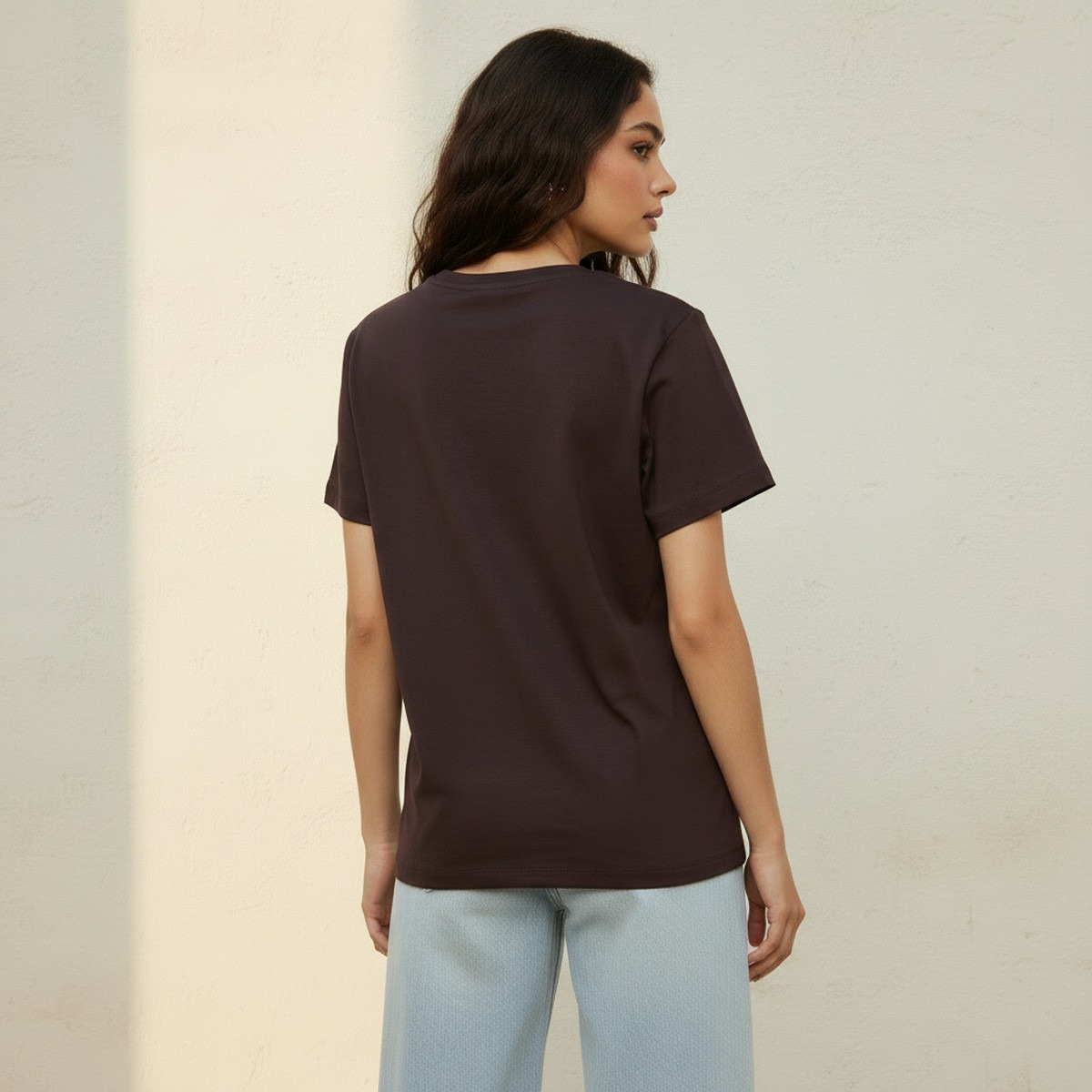 Lee Cooper Relaxed Fit Cotton T-shirt with Embroidery-women-clothing-tshirts-image-4