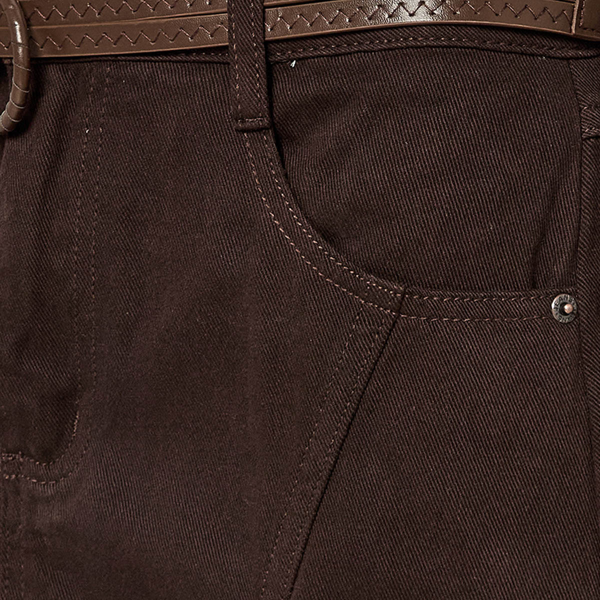 Lee Cooper Midi A-line Belted Skirt-women-clothing-skirts-image-2