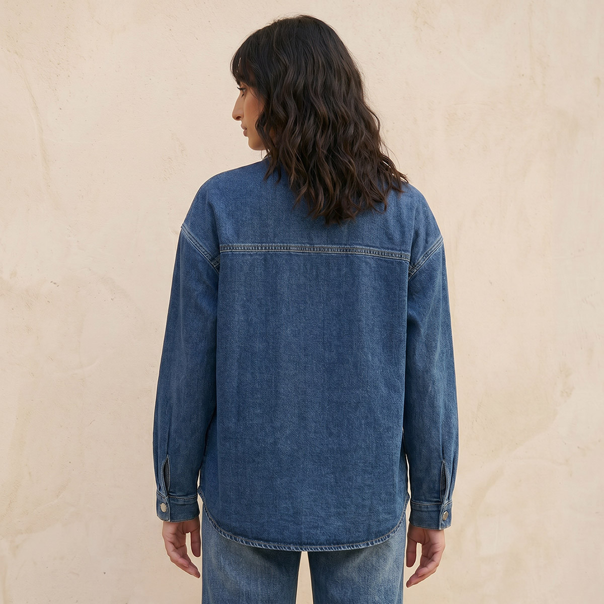 قميص دينم بجيوب من سبلاش دينم-women-clothing-shirtsandblouses-shirts-image-4