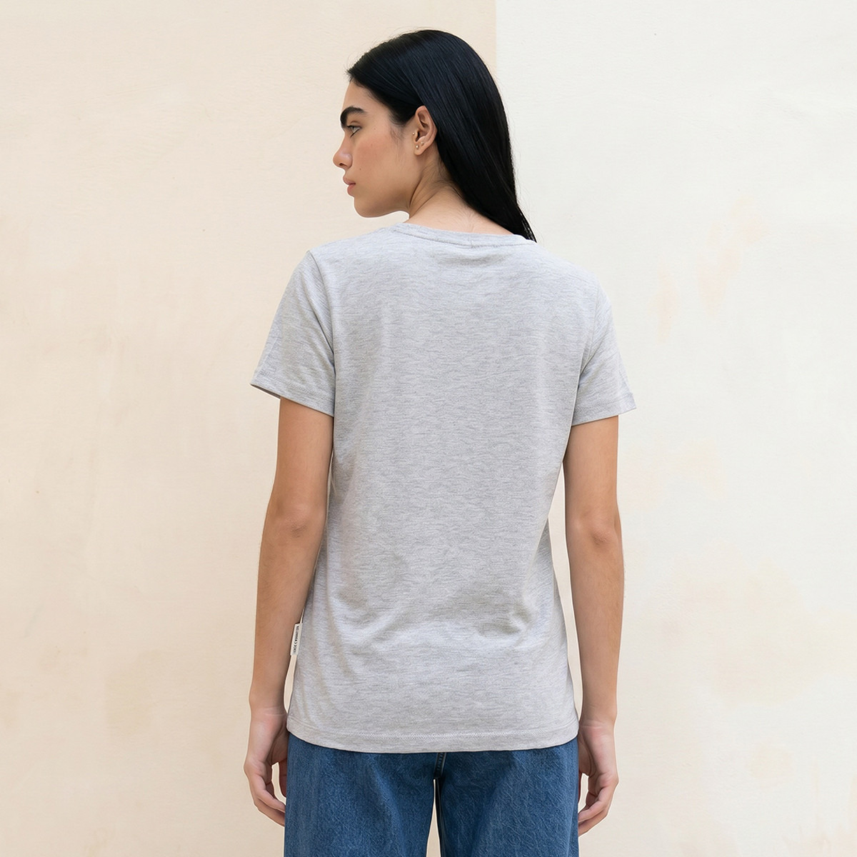 Lee Cooper Relaxed Fit Cotton T-shirt with Logo Print-women-clothing-tshirts-image-4
