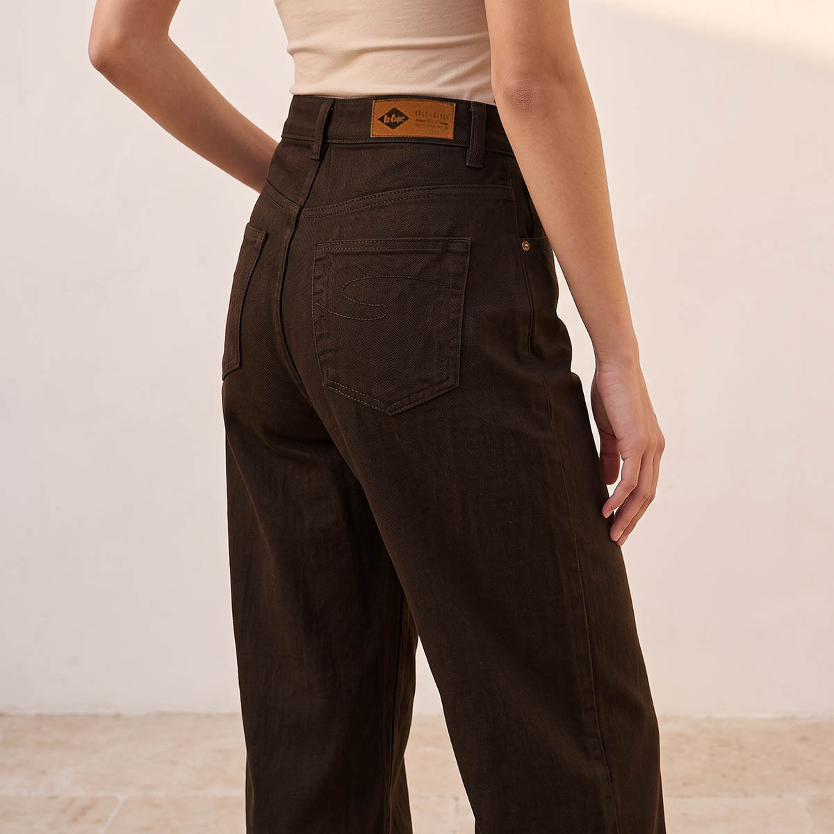 Lee Cooper Linen Blend Straight Fit Jeans-women-clothing-bottoms-jeans-image-4