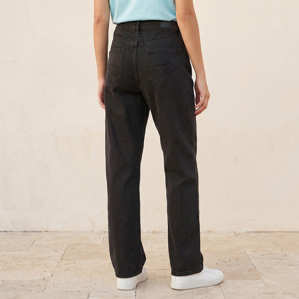 Lee Cooper Straight Fit Cotton Jeans-women-clothing-bottoms-jeans-image-4