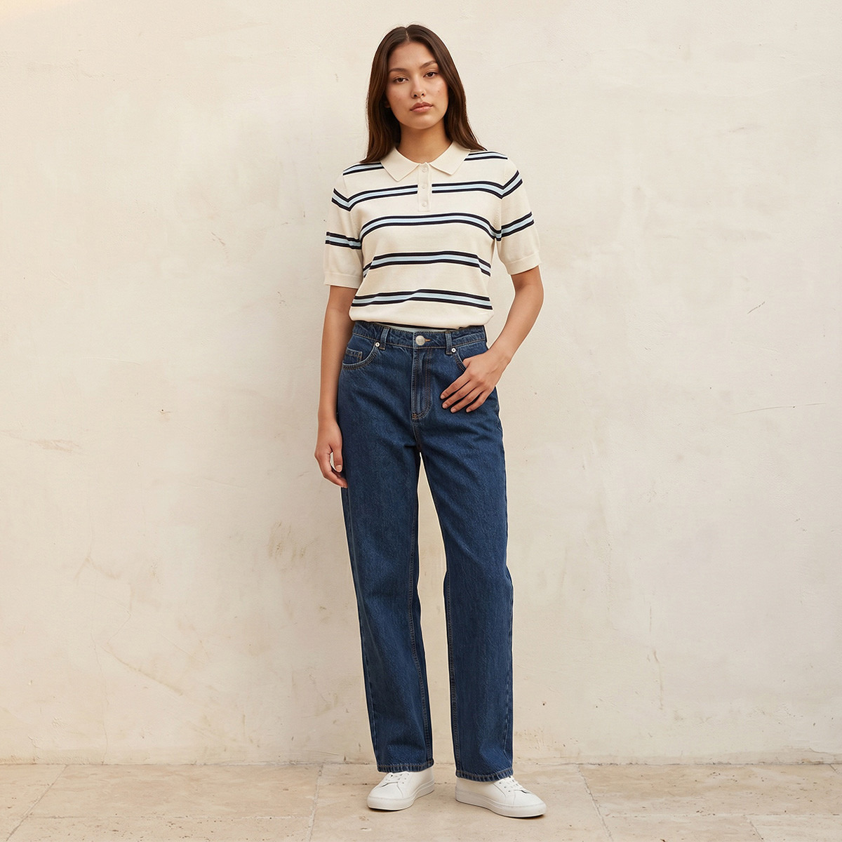 Lee Cooper Straight Fit Cotton Jeans-women-clothing-bottoms-jeans-image-3