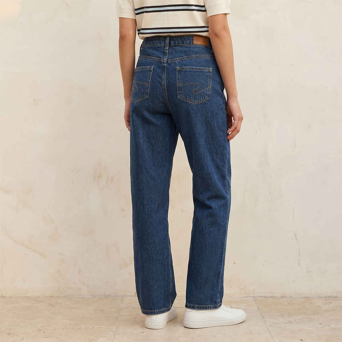 Lee Cooper Straight Fit Cotton Jeans-women-clothing-bottoms-jeans-image-4