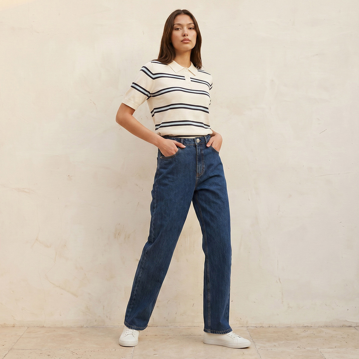 Lee Cooper Straight Fit Cotton Jeans-women-clothing-bottoms-jeans-image-5