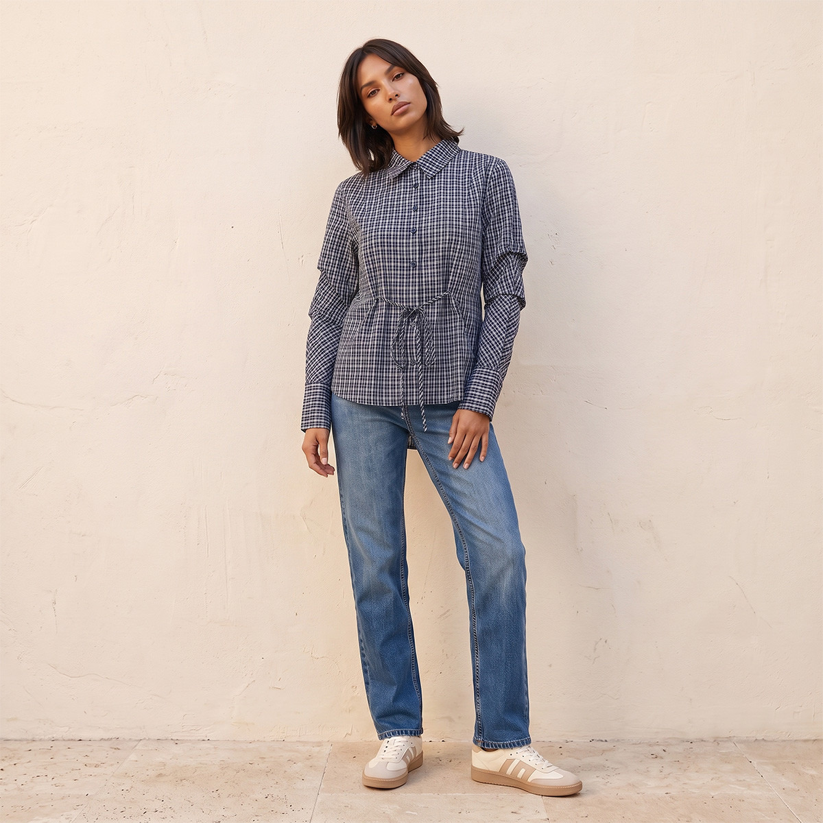 Lee Cooper Shirt with Tie-Ups-women-clothing-shirtsandblouses-shirts-image-2