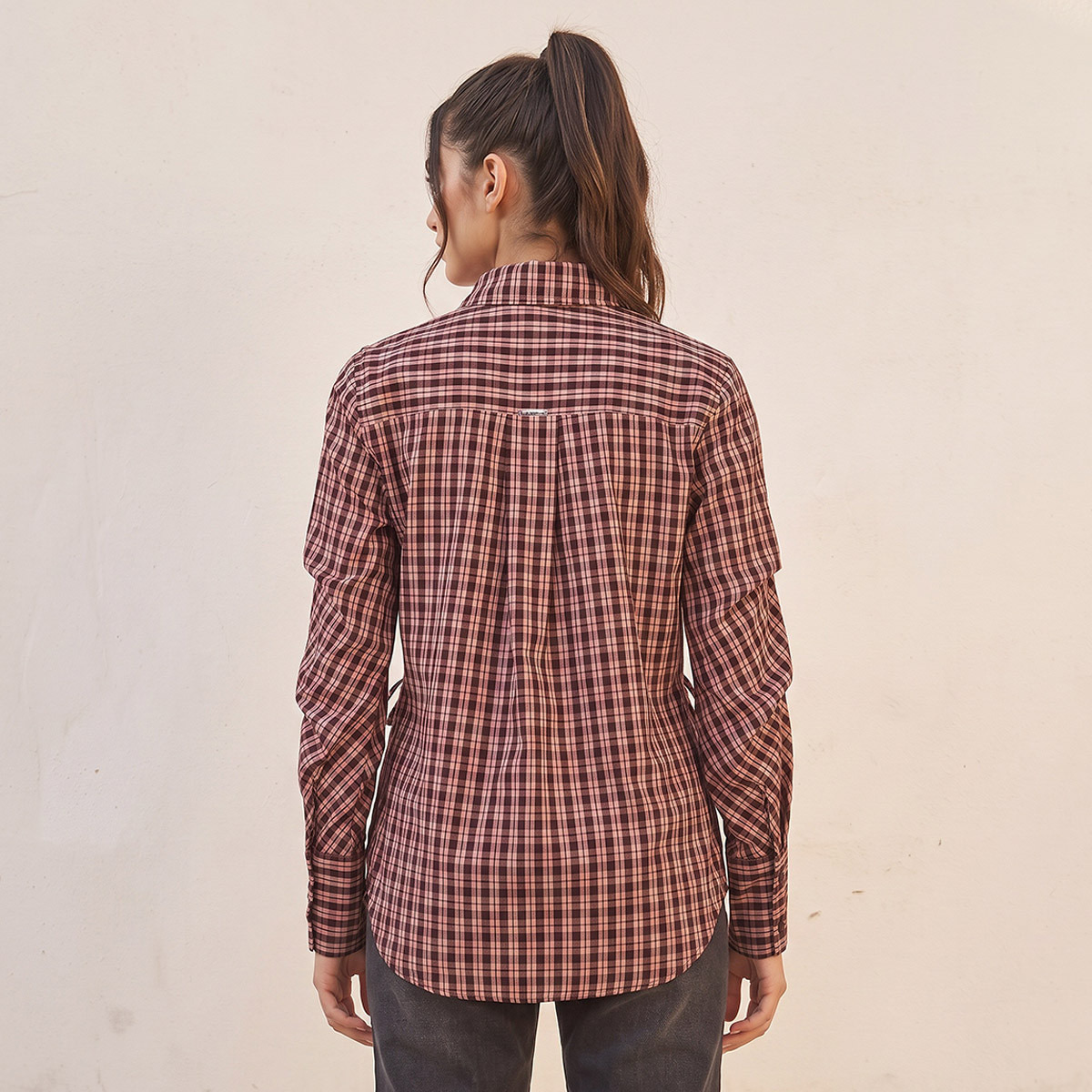 Lee Cooper Shirt with Tie-Ups-women-clothing-shirtsandblouses-shirts-image-3