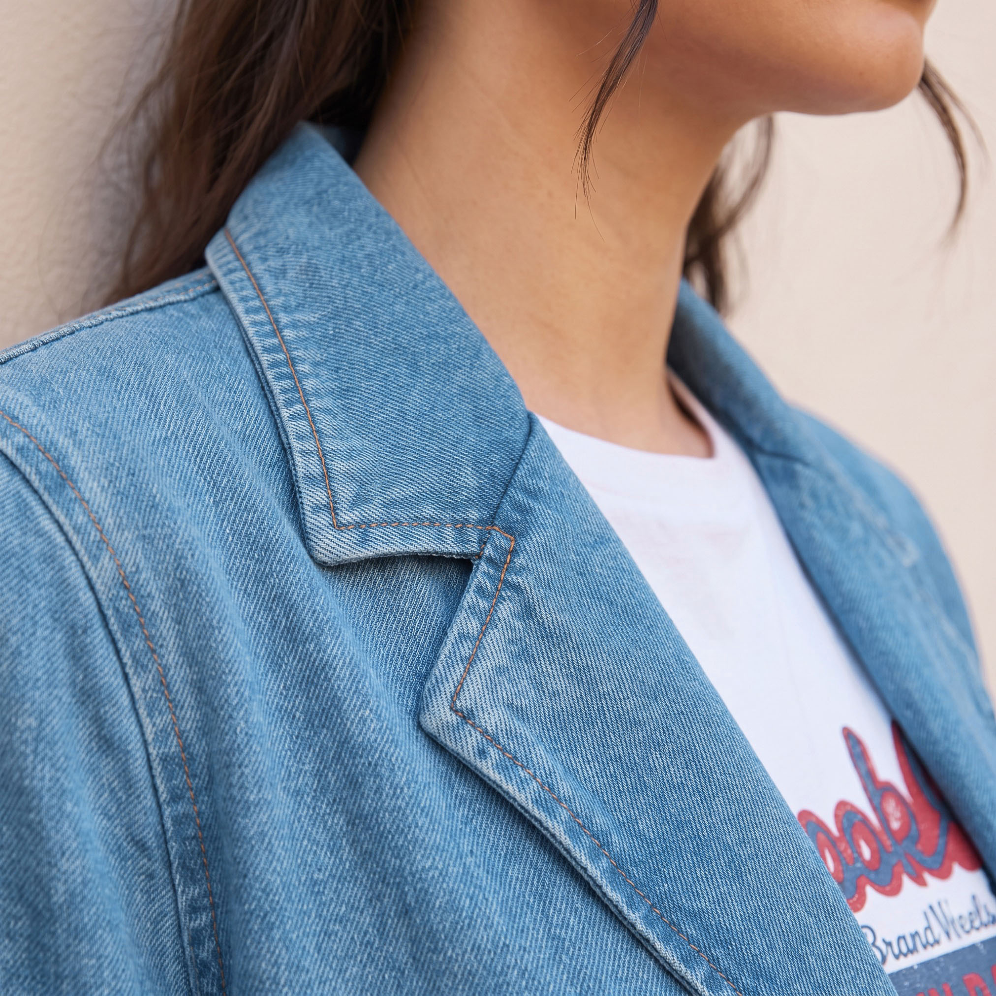 بليزر قطن بياقة مطوية من لي كوبر-women-clothing-coatsandjackets-blazers-image-2
