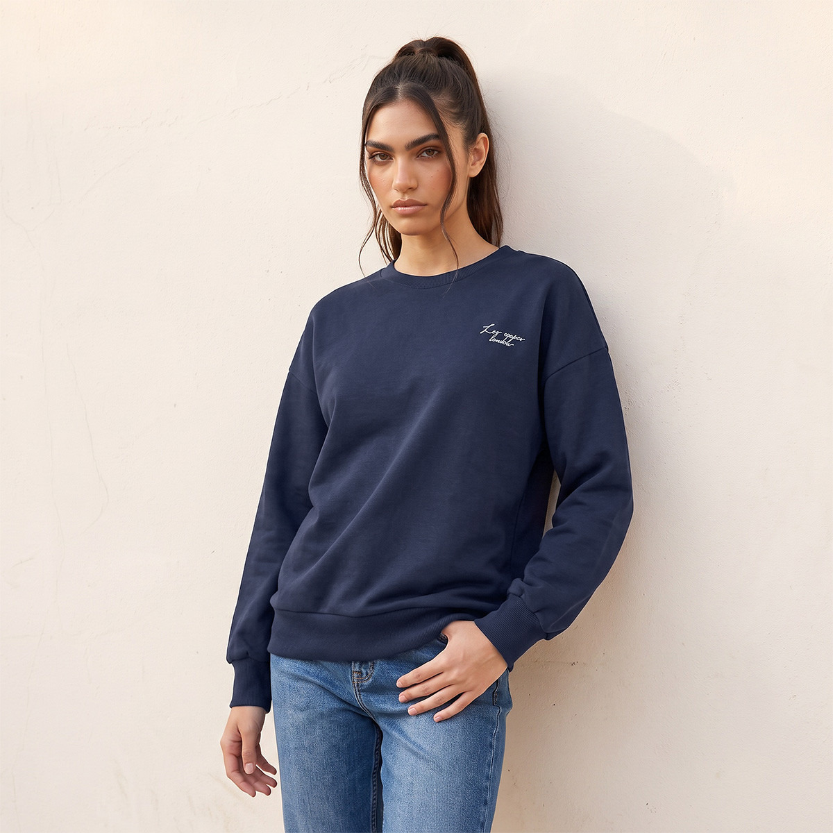 سويت شيرت بطبعات من لي كوبر-women-clothing-hoodiesandsweatshirts-sweatshirts-image-4