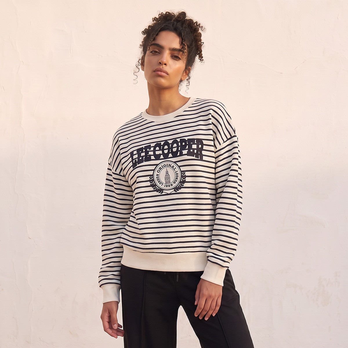 سويت شيرت مخطط من لي كوبر-women-clothing-hoodiesandsweatshirts-sweatshirts-image-4