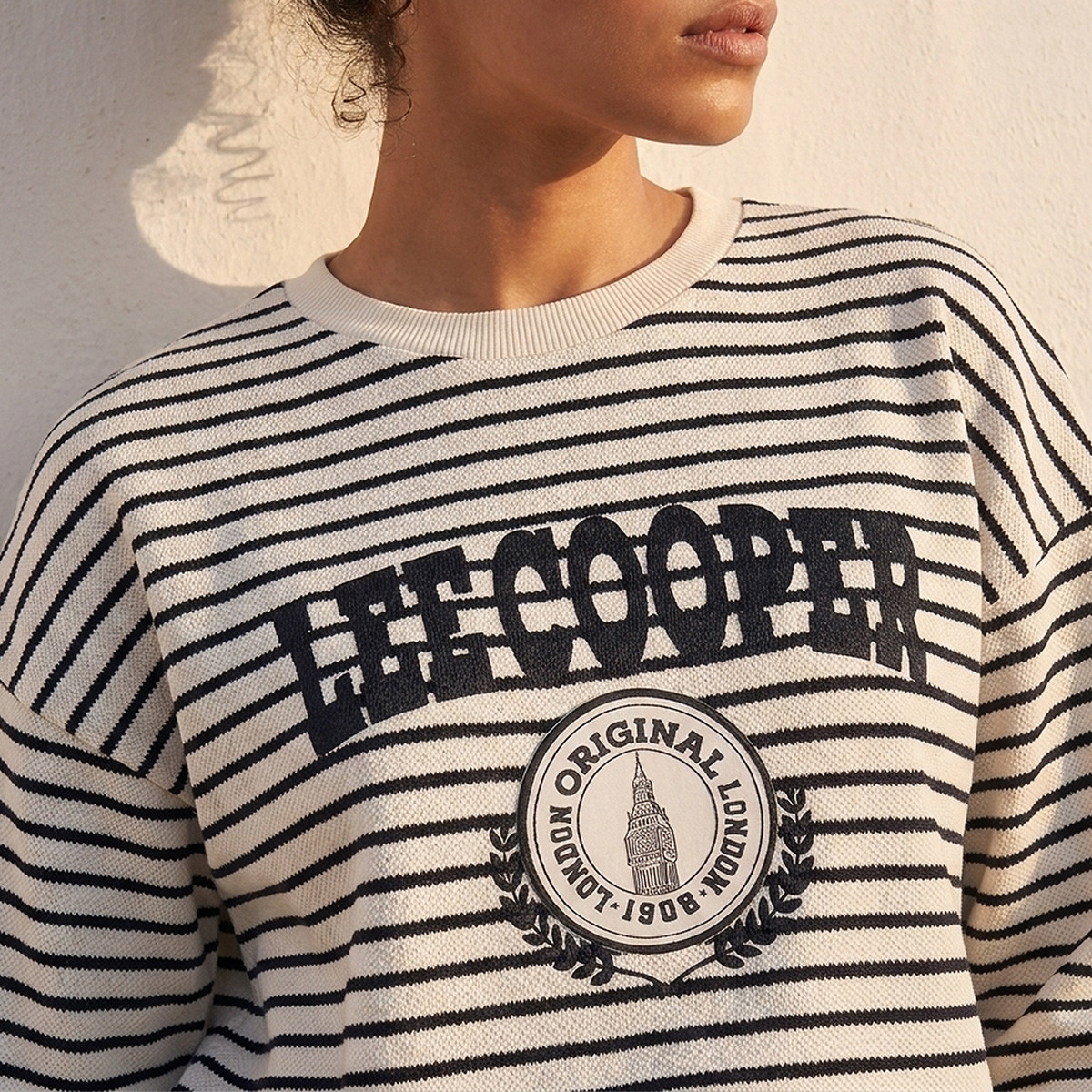 سويت شيرت مخطط من لي كوبر-women-clothing-hoodiesandsweatshirts-sweatshirts-image-5