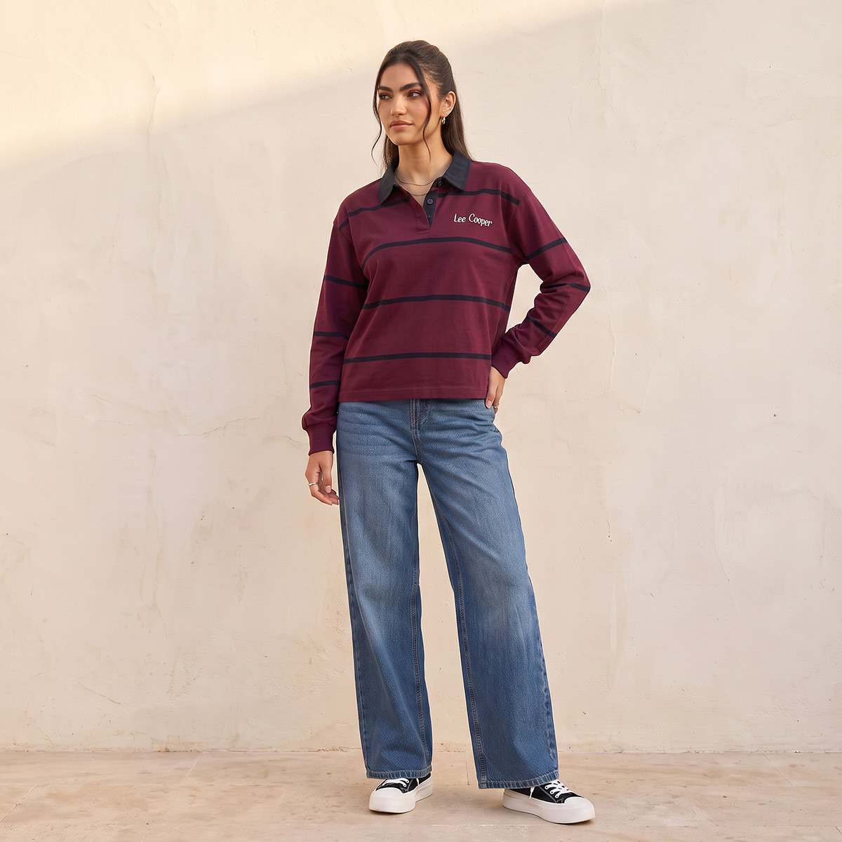 تيشيرت بولو مخطط من لي كوبر-women-clothing-tshirts-image-2