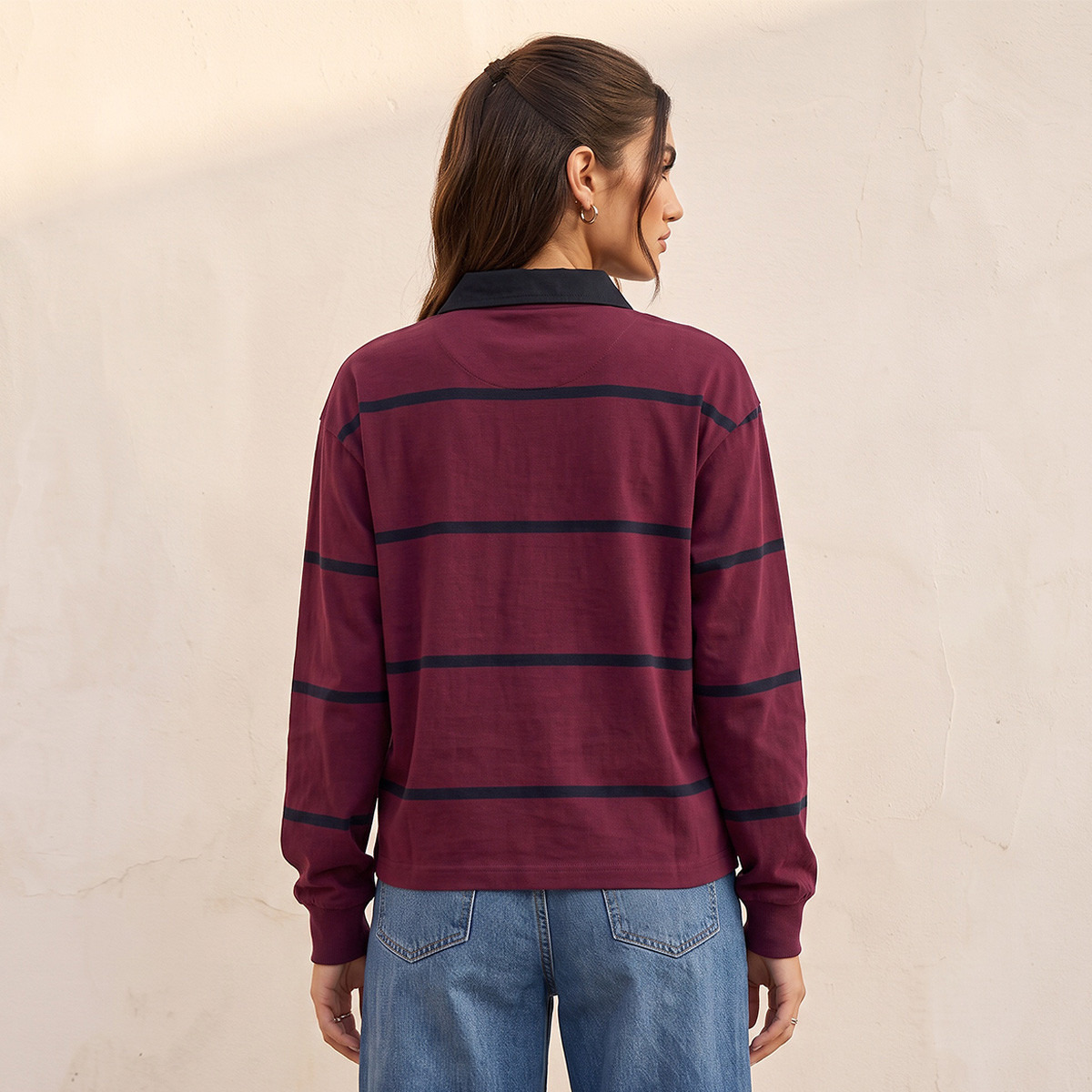 تيشيرت بولو مخطط من لي كوبر-women-clothing-tshirts-image-3