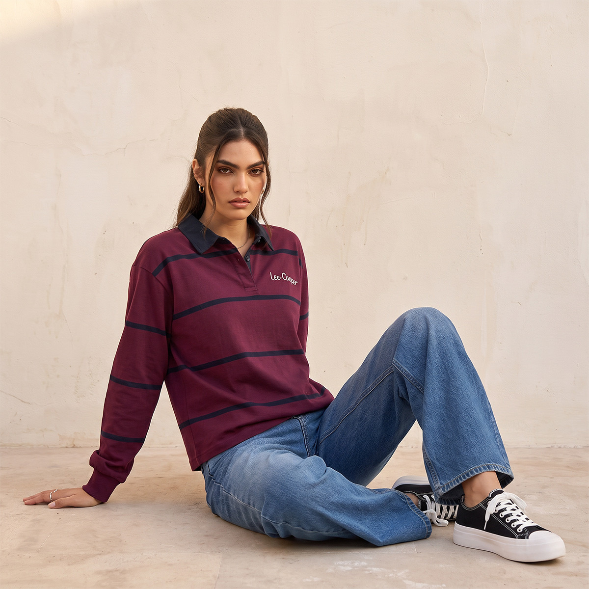 تيشيرت بولو مخطط من لي كوبر-women-clothing-tshirts-image-5