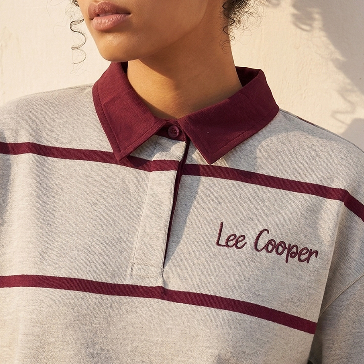 Lee Cooper Polo T-shirt with Stripes-women-clothing-tshirts-image-5