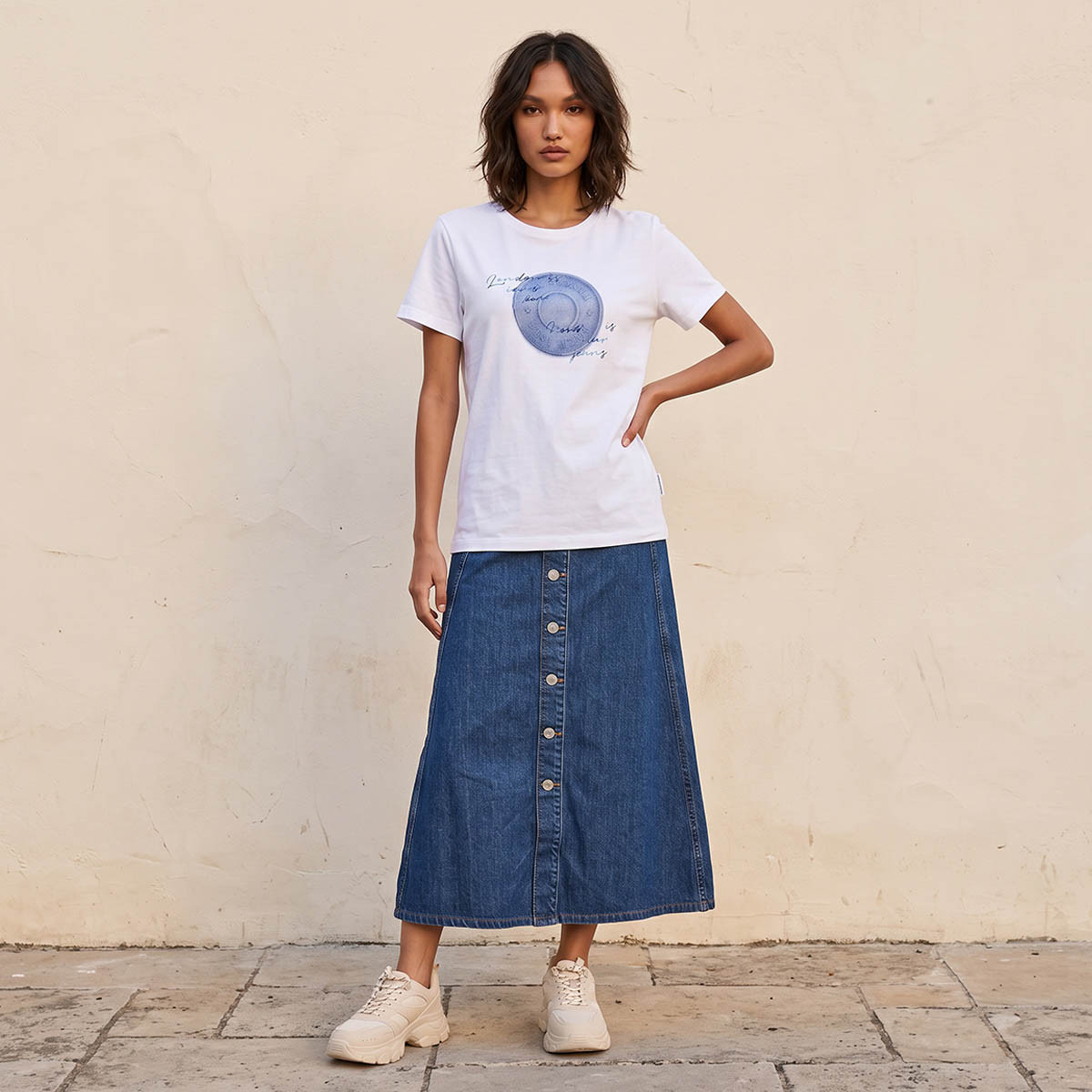 تيشيرت قطن بقصّة مريحة وطبعات من لي كوبر-women-clothing-tshirts-image-5