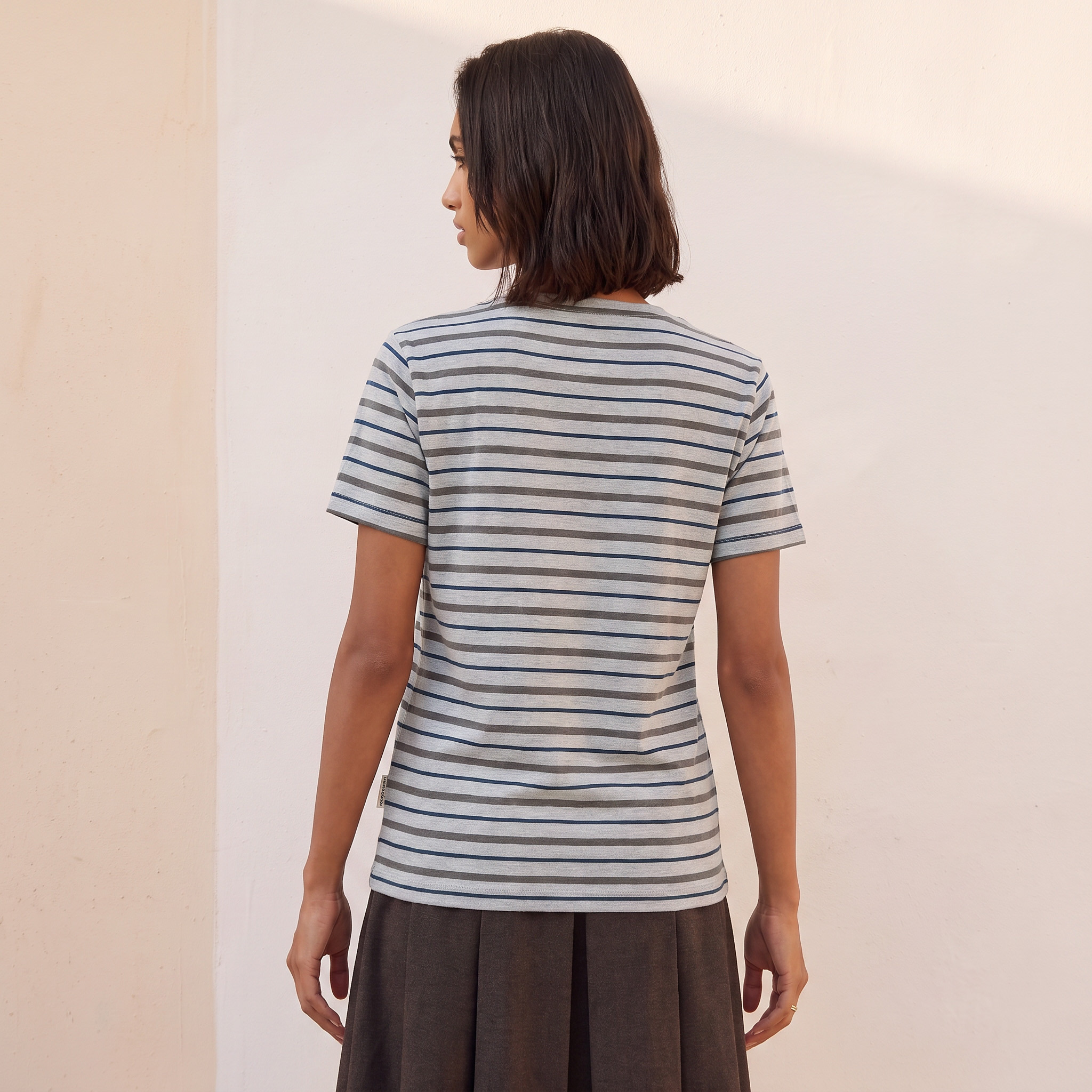 Lee Cooper Relaxed Fit Cotton Striped T-shirt-women-clothing-tshirts-image-3