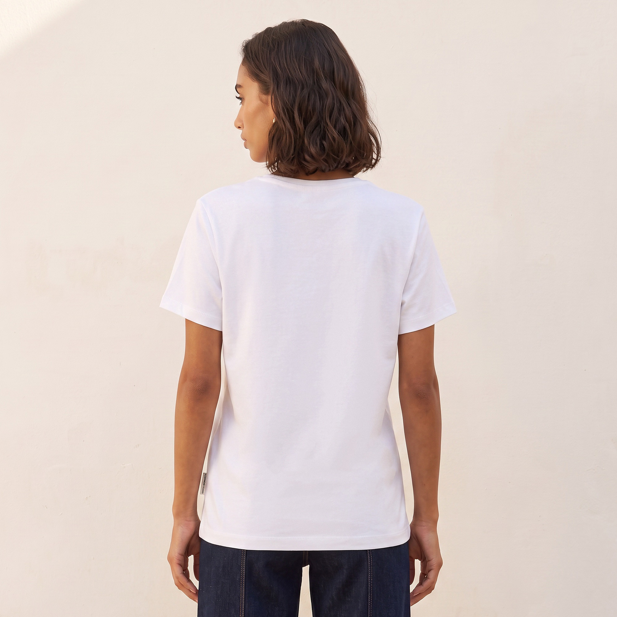 تيشيرت قطن بقصة مريحة من لي كوبر-women-clothing-tshirts-image-3
