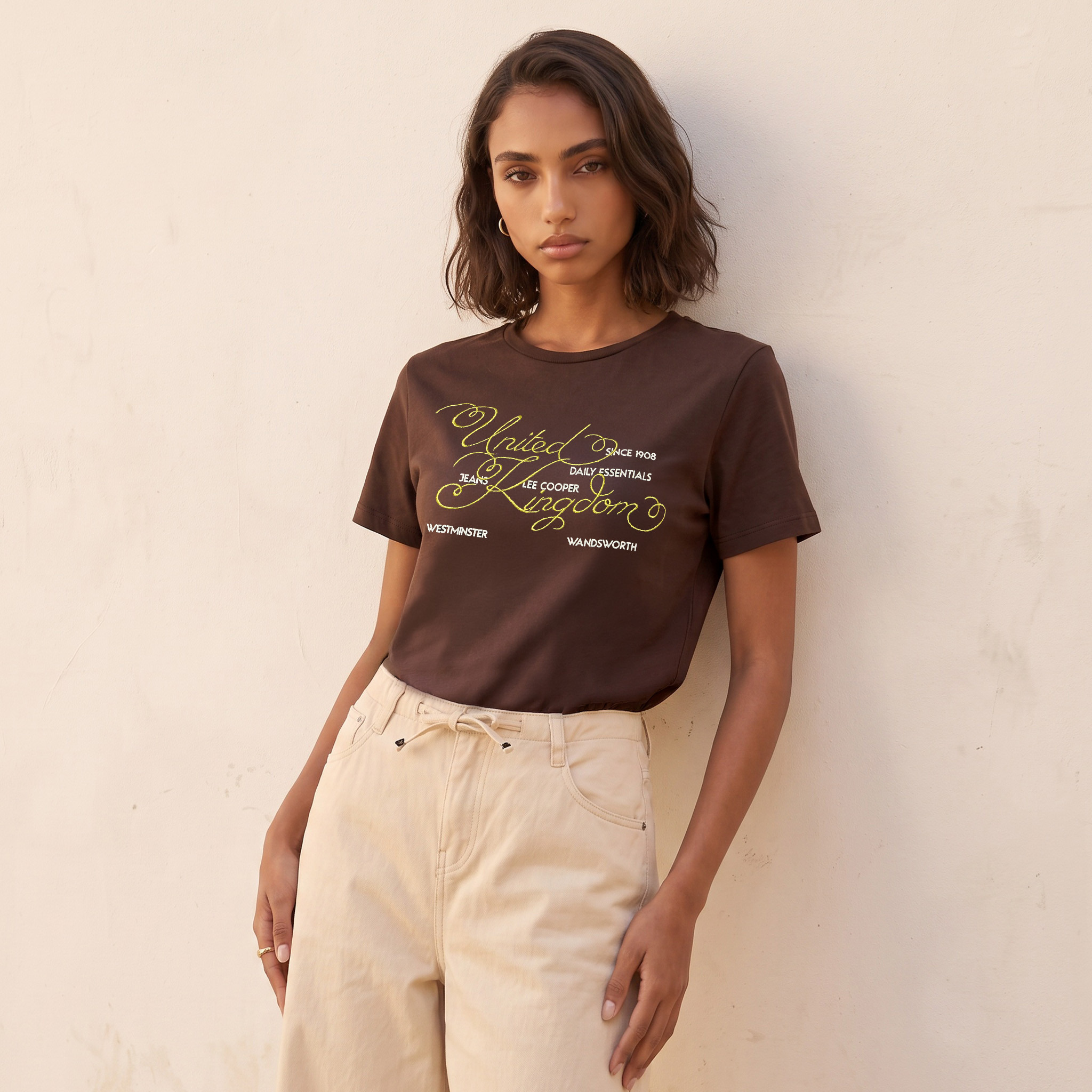 Lee Cooper Relaxed Fit Cotton T-shirt-women-clothing-tshirts-image-1
