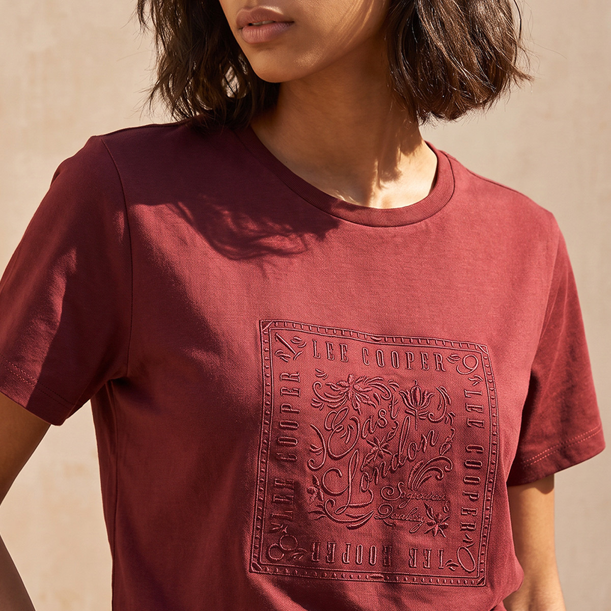 Lee Cooper Relaxed Fit Cotton Logo T-shirt-women-clothing-tshirts-image-4