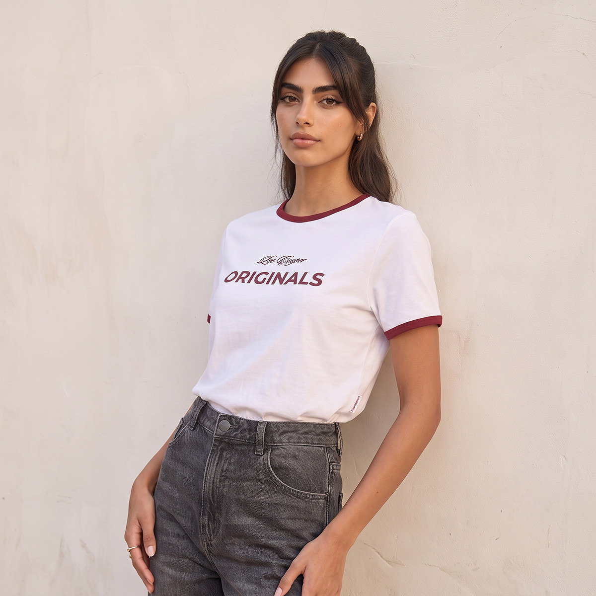 Lee Cooper Relaxed Fit Cotton Logo T-shirt-women-clothing-tshirts-image-1