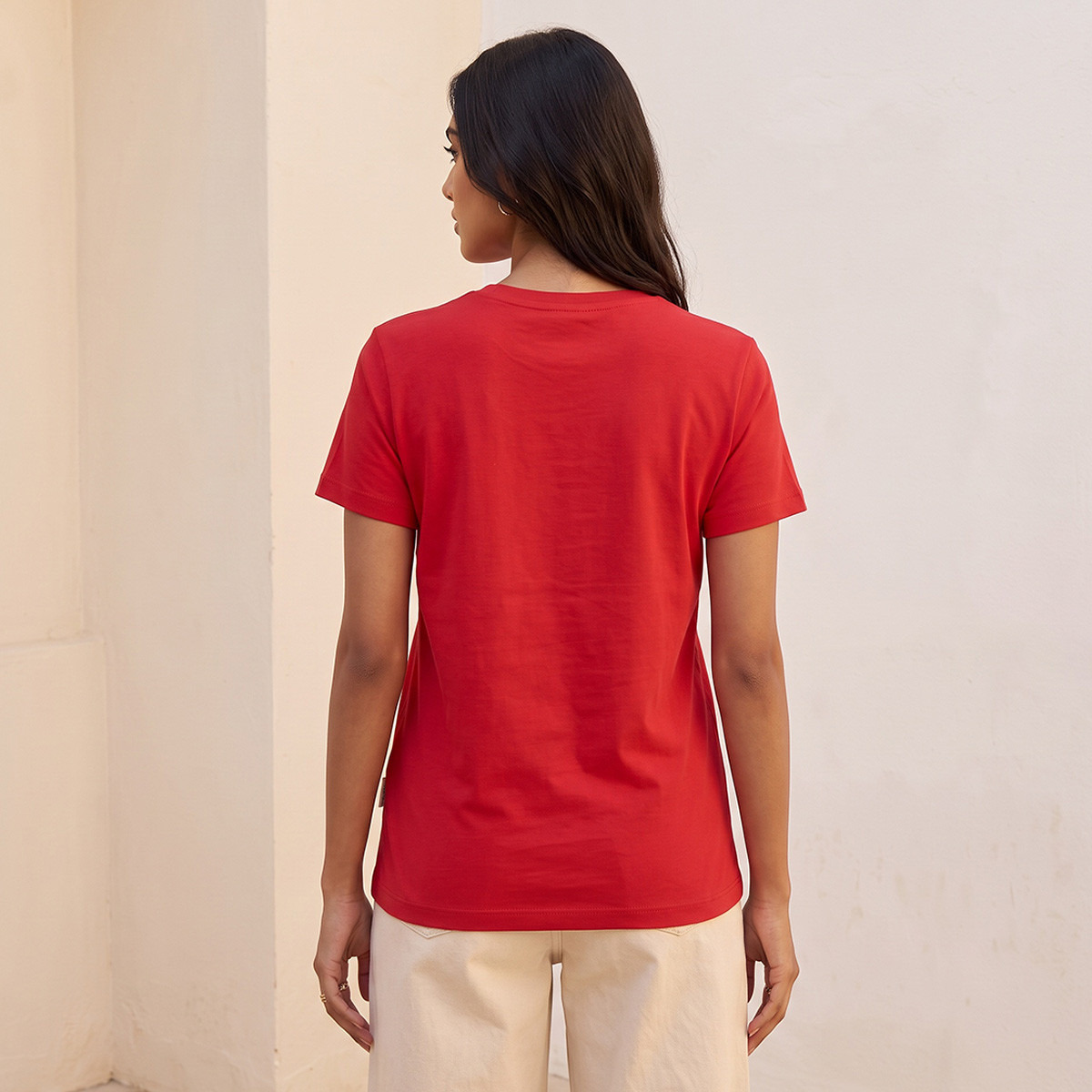 Lee Cooper Relaxed Fit Cotton Logo T-shirt-women-clothing-tshirts-image-3