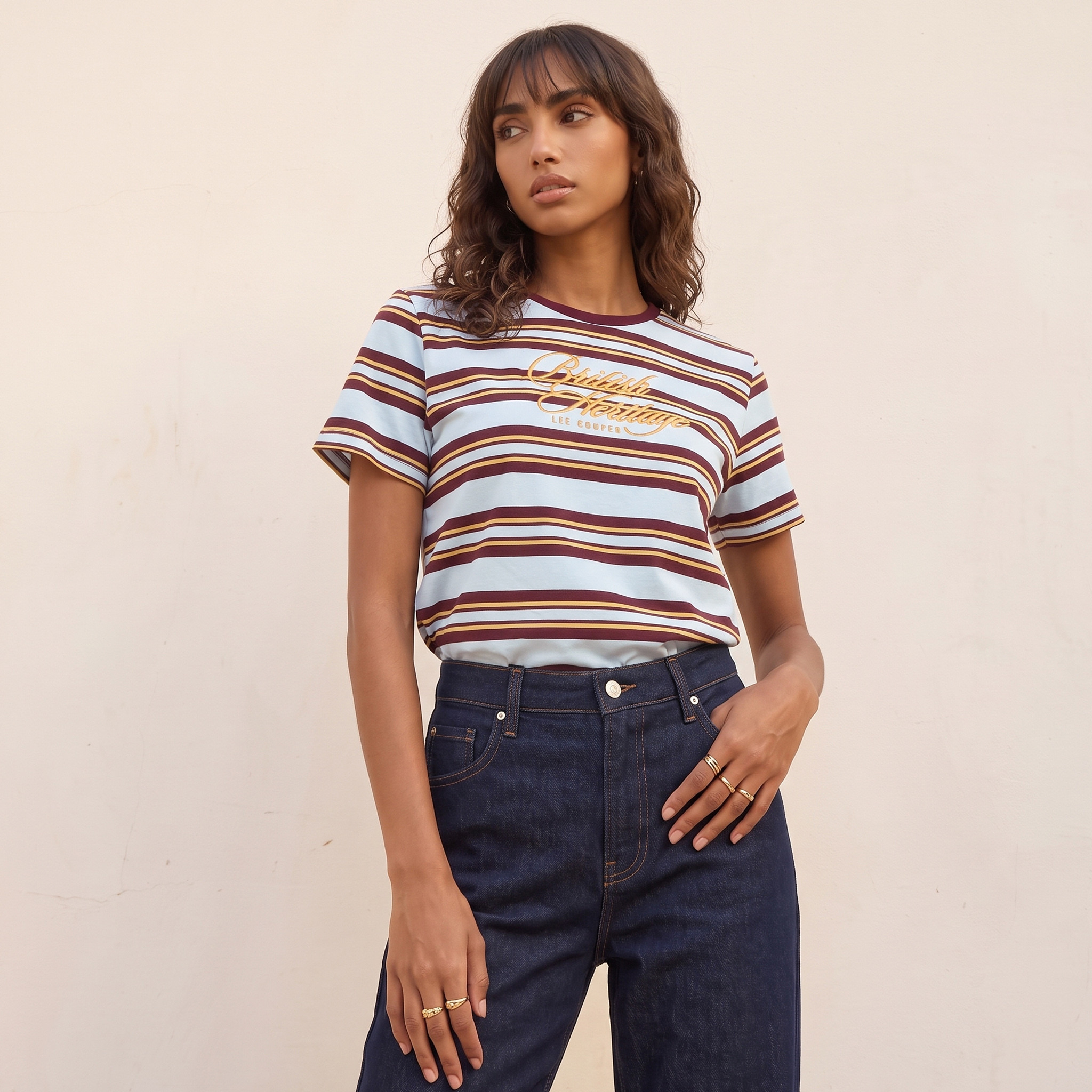 Lee Cooper Relaxed Fit Cotton Logo T-shirt-women-clothing-tshirts-image-1
