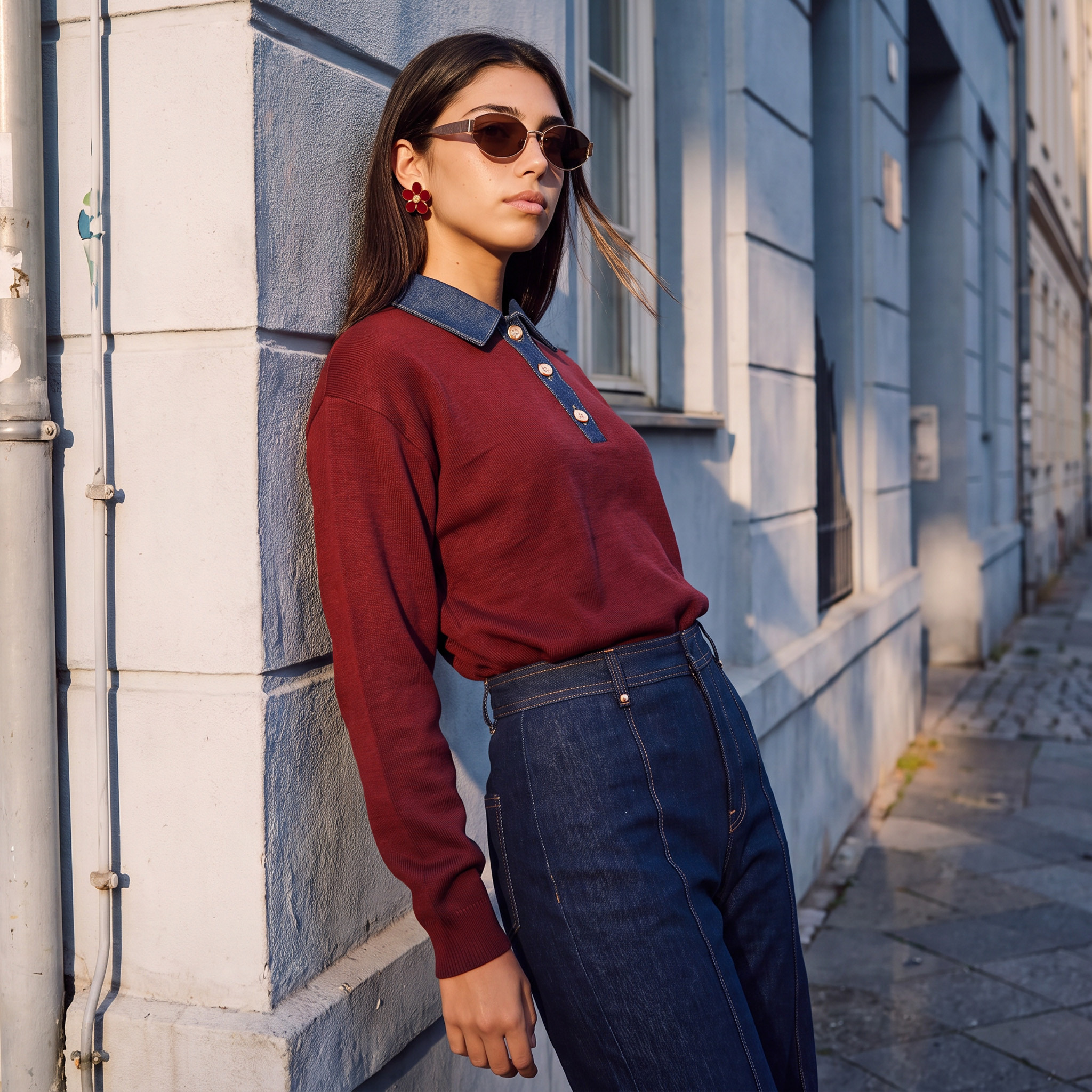 Lee Cooper Button Placket Polo T-shirt-women-clothing-tshirts-image-1