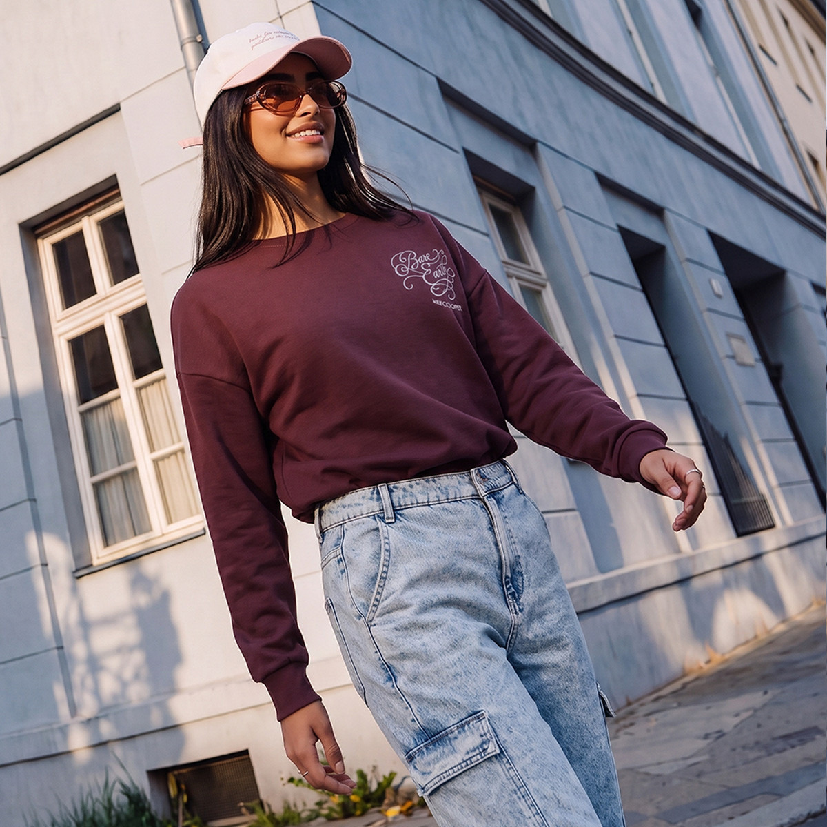 Lee Cooper Oversized Sweatshirt with Embroidery-women-clothing-hoodiesandsweatshirts-sweatshirts-image-1