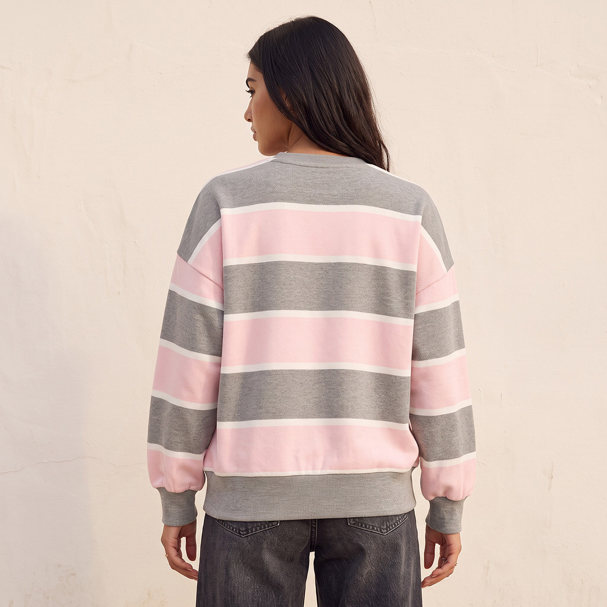 Lee Cooper Oversized Sweatshirt with Logo Print-women-clothing-hoodiesandsweatshirts-sweatshirts-image-4