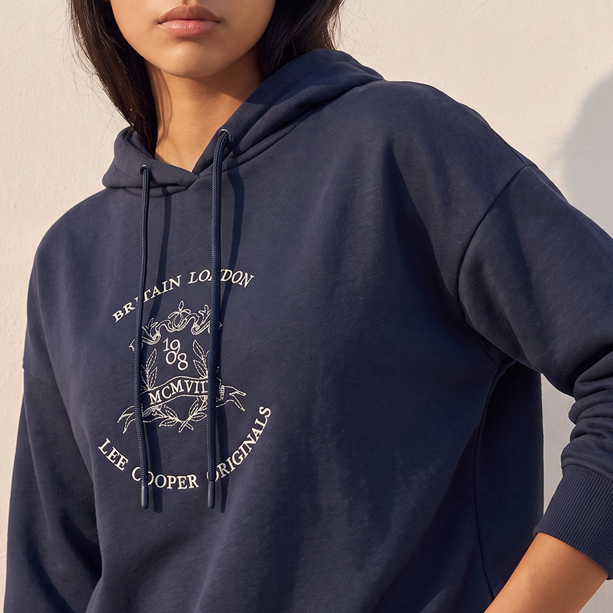 Lee Cooper Hooded Sweatshirt with Logo Embroidery-women-clothing-hoodiesandsweatshirts-sweatshirts-image-5