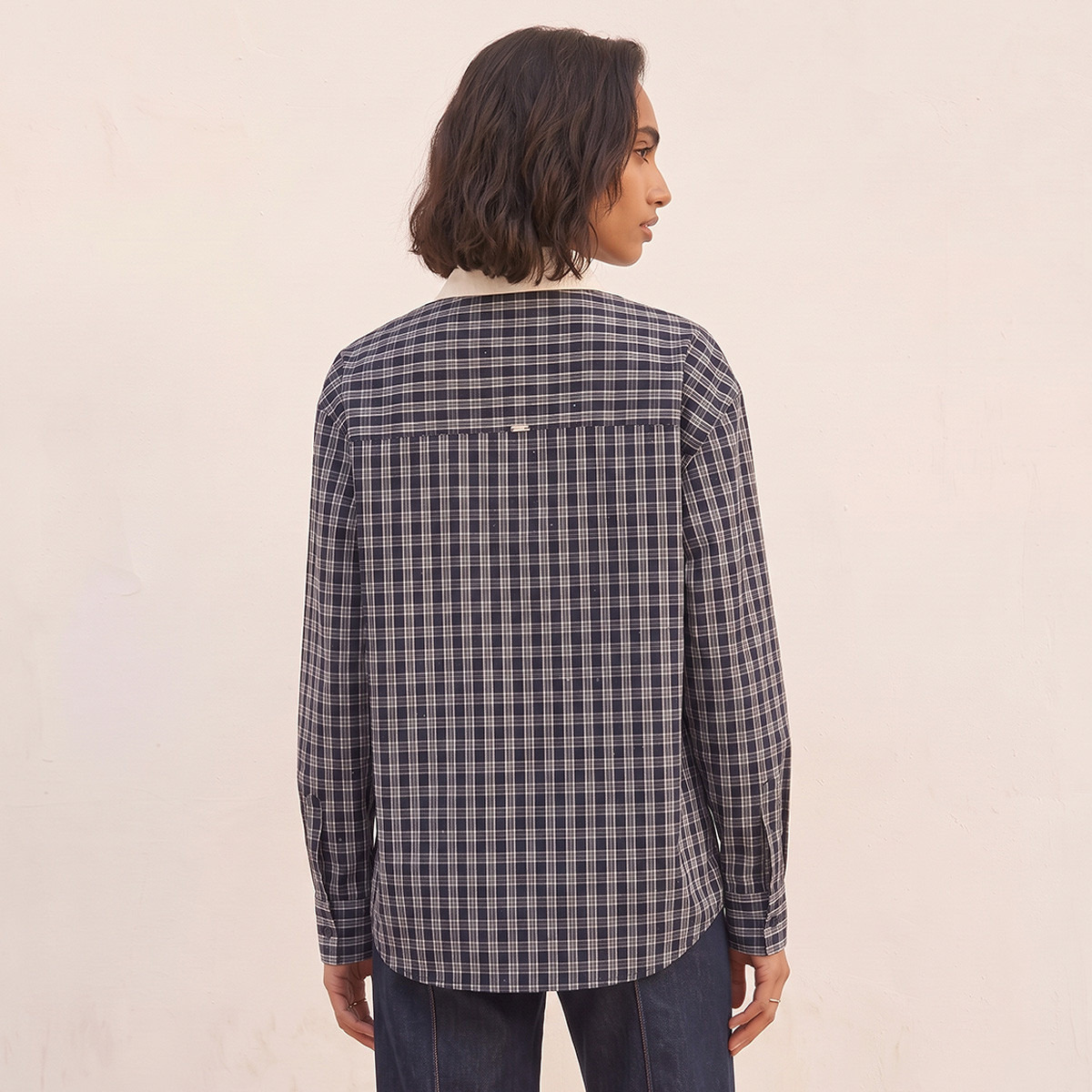 Lee Cooper Cotton Shirt with Checks-women-clothing-shirtsandblouses-shirts-image-4