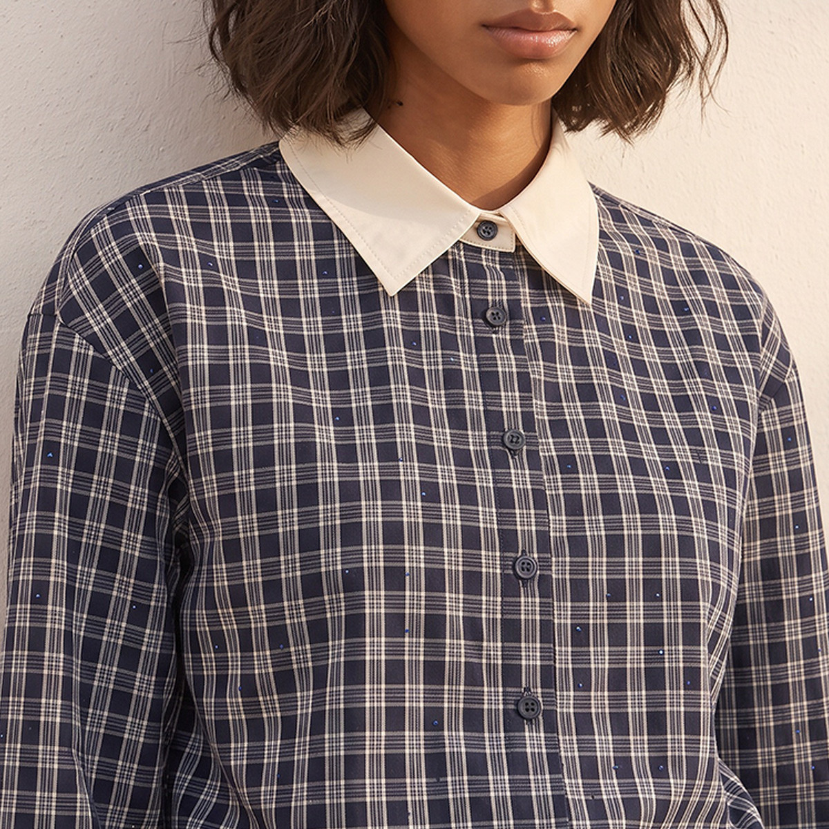 Lee Cooper Cotton Shirt with Checks-women-clothing-shirtsandblouses-shirts-image-5