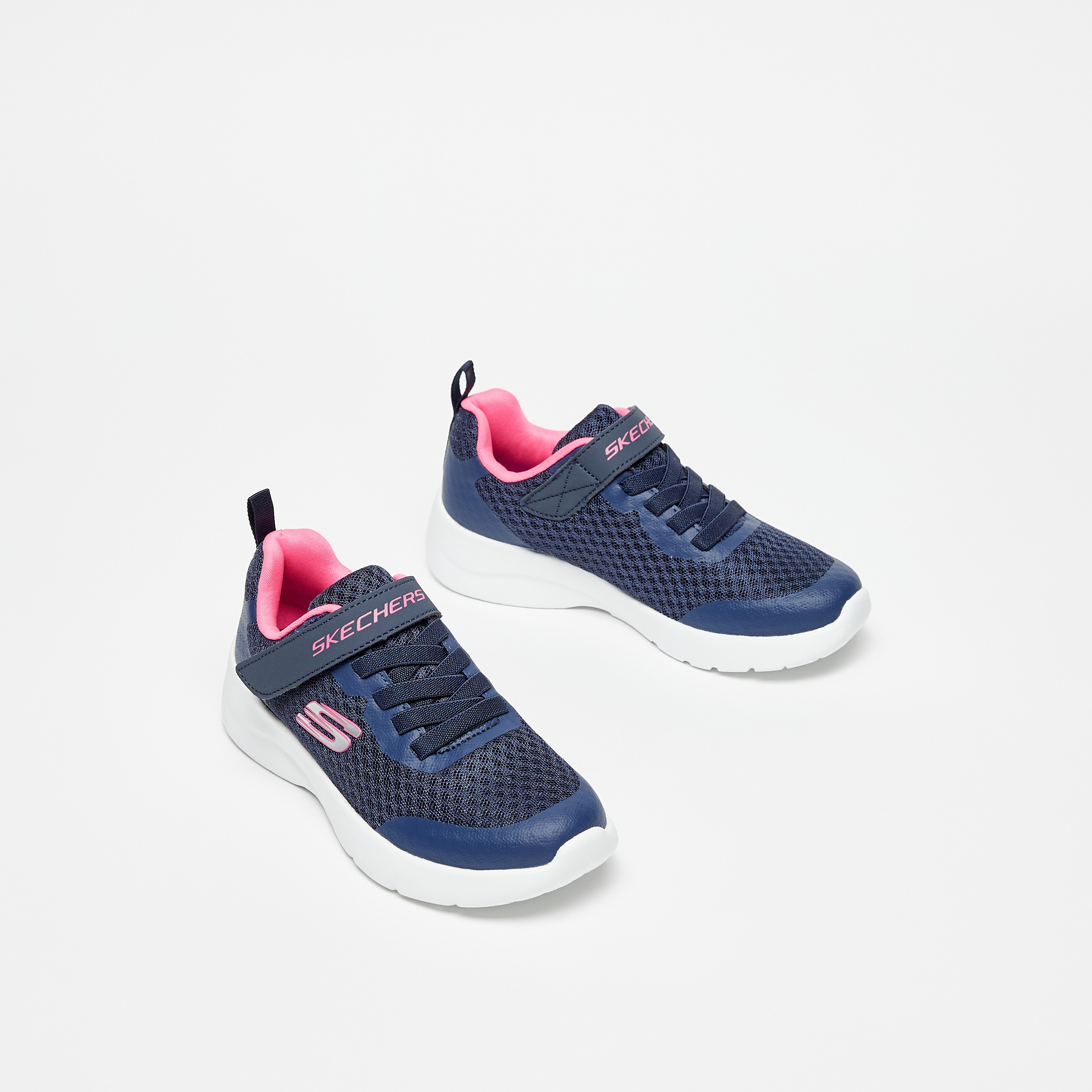 Skechers Girls Dynamight 2.0 Hook & Loop Sneakers 302571L | OE-girls-shoes-sneakers-image-1